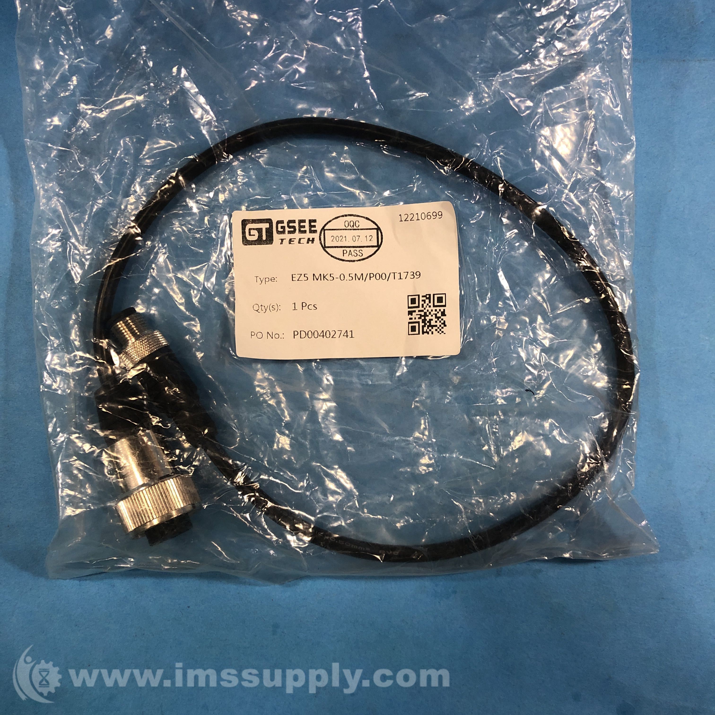 GSEE-TECH EZ5 MK5-0.5M/P00/T1739 M12 Double Ended Cordset - IMS Supply