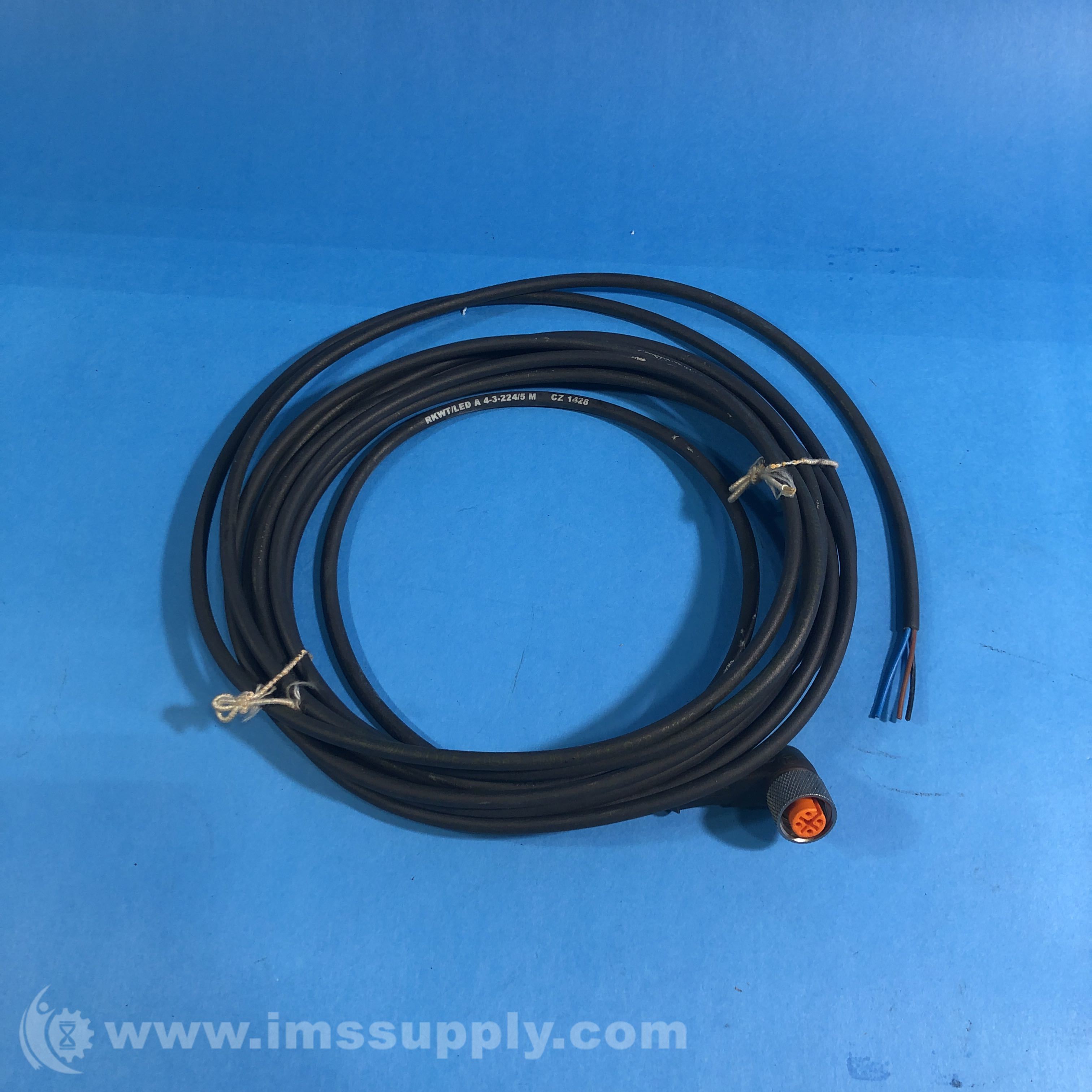 Lumberg RKWT/LED A 43224/5 M 5M Length SingleEnded Cordset IMS Supply