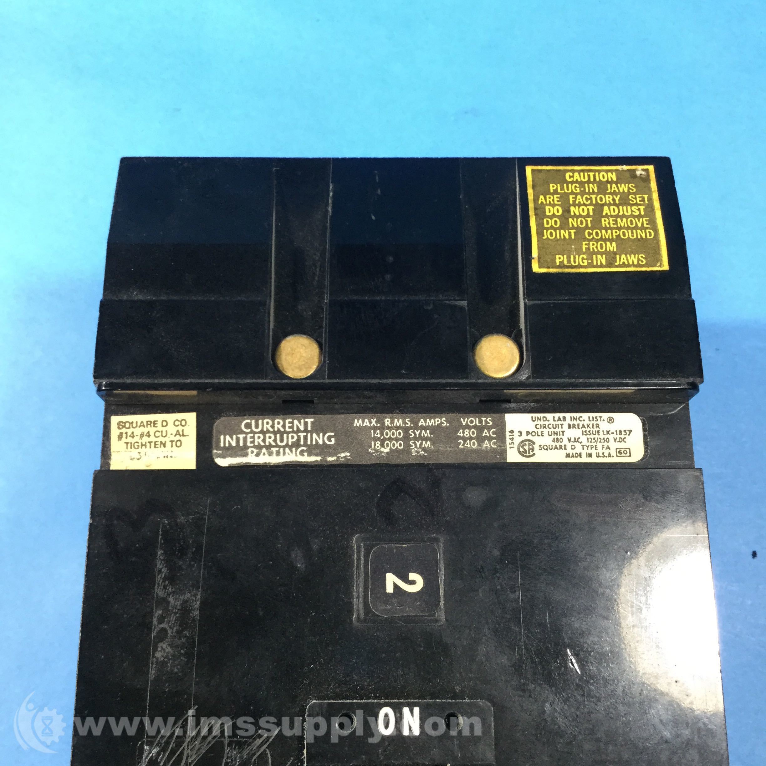 Square D FA-34030 3-Pole 30A Circuit Breaker - IMS Supply