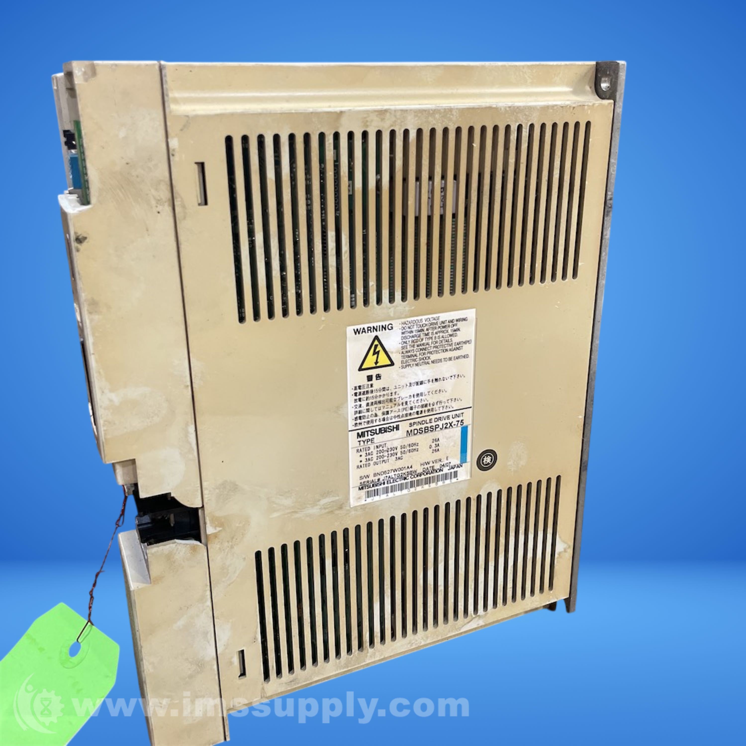 Mitsubishi MDSBSPJ2X-75 Spindle Drive Unit - IMS Supply