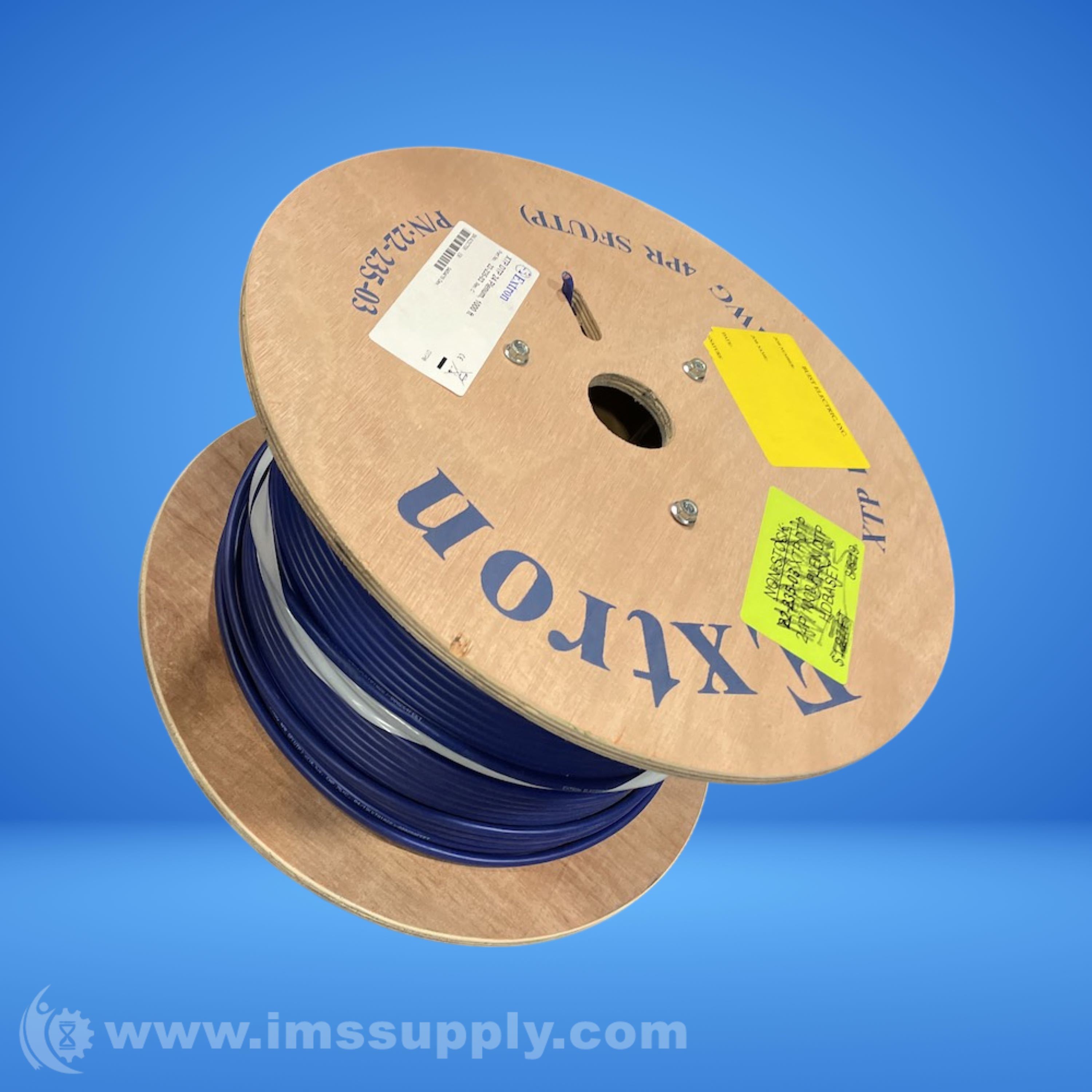 Extron 22-235-03 XTP DTP 24 Plenum Cable 1000ft Spool - IMS Supply