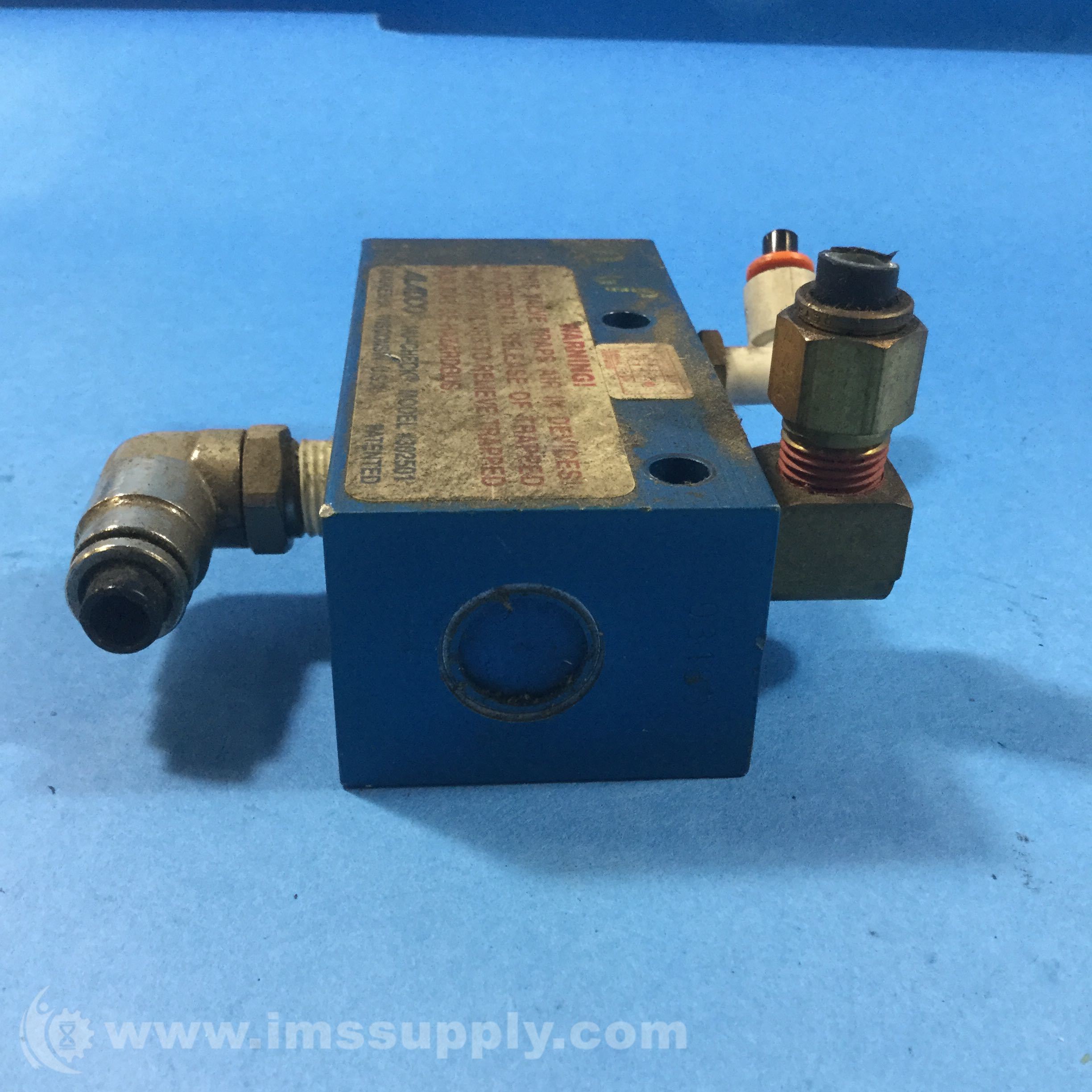 Aladco Inc 302501 NuCheck Valve 1/4 NPTF With Override IMS Supply