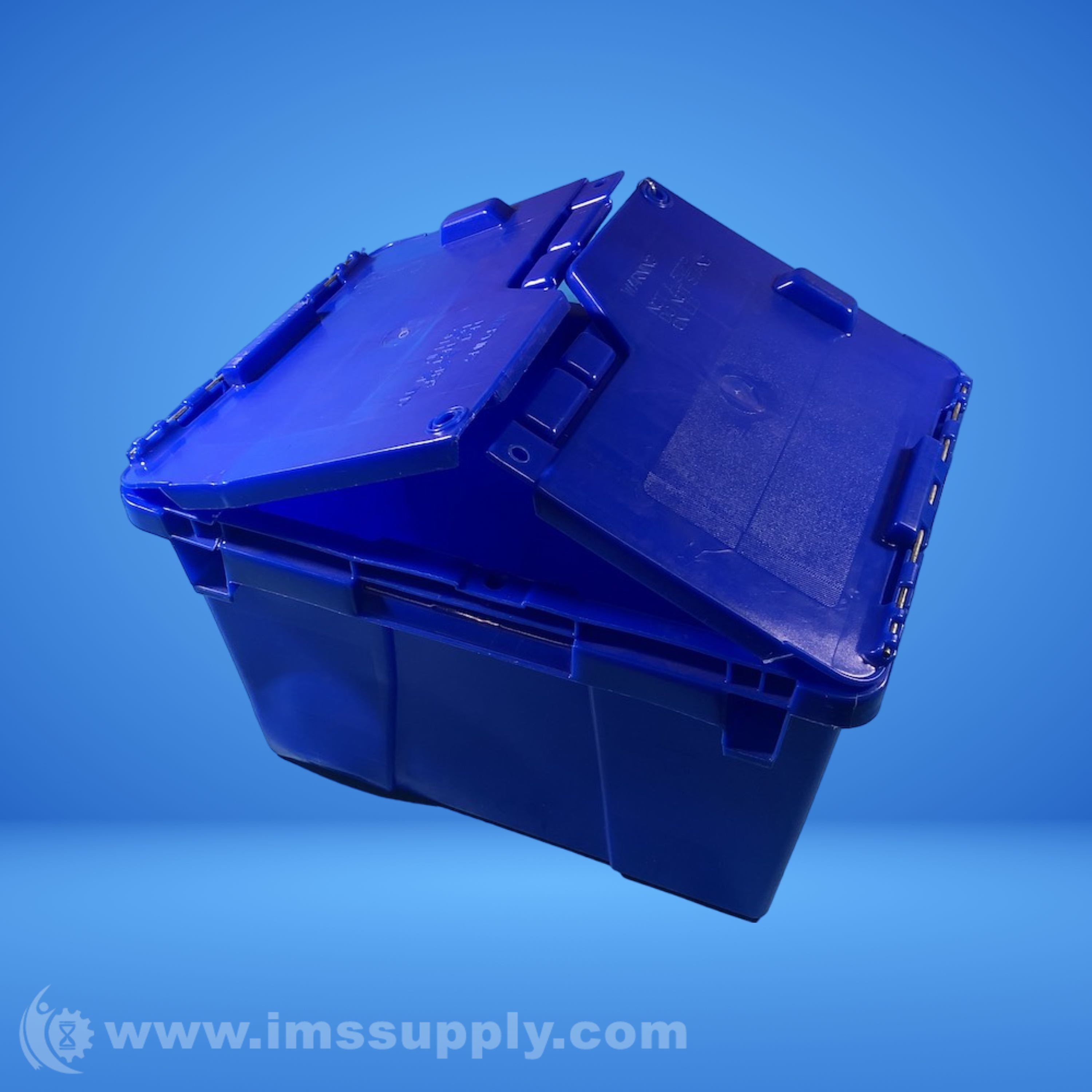 Orbis FP06, Blue Attached Lid Container, Plastic - IMS Supply