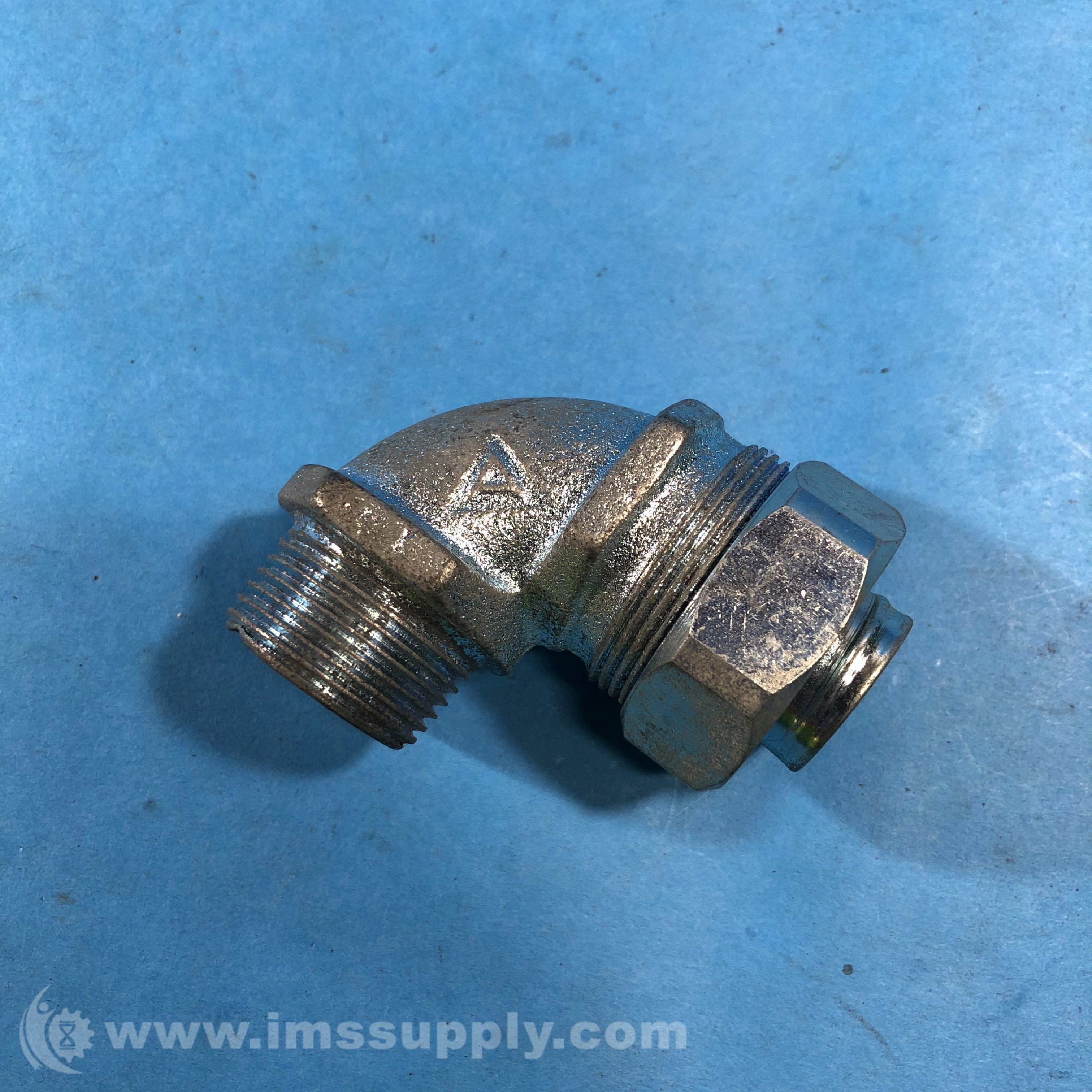 Appleton 90 Degree 3/4 Right Angle Iron Fitting, Hex Nut - IMS Supply