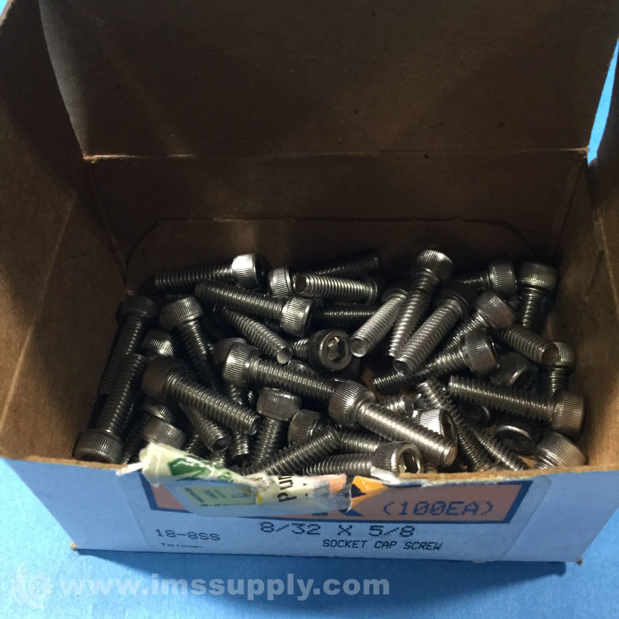 McMasterCarr 92196A196 Box of 100 188 Socket Head Screws IMS Supply