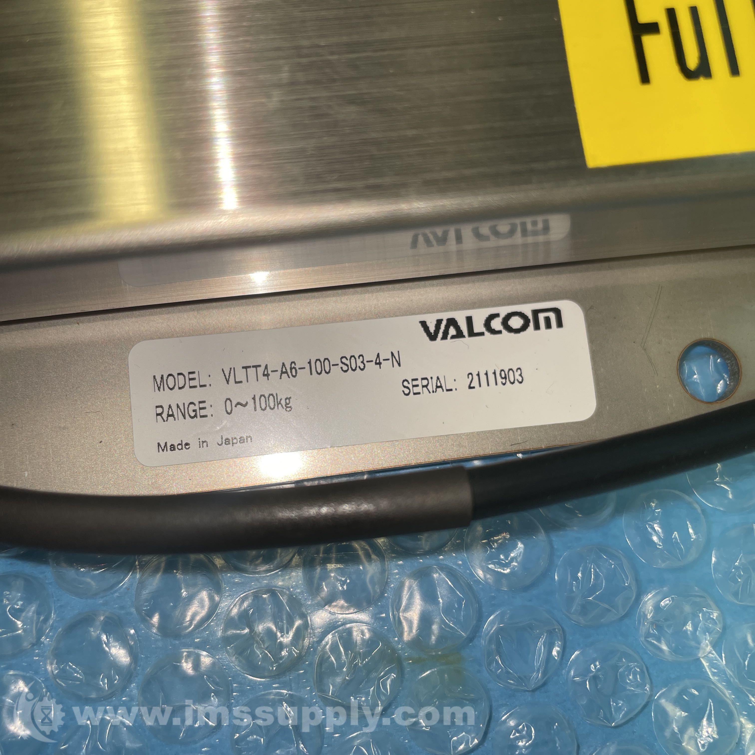 Valcom VLTT4-A6-100-S03-4-N Pressure Sensor - IMS Supply