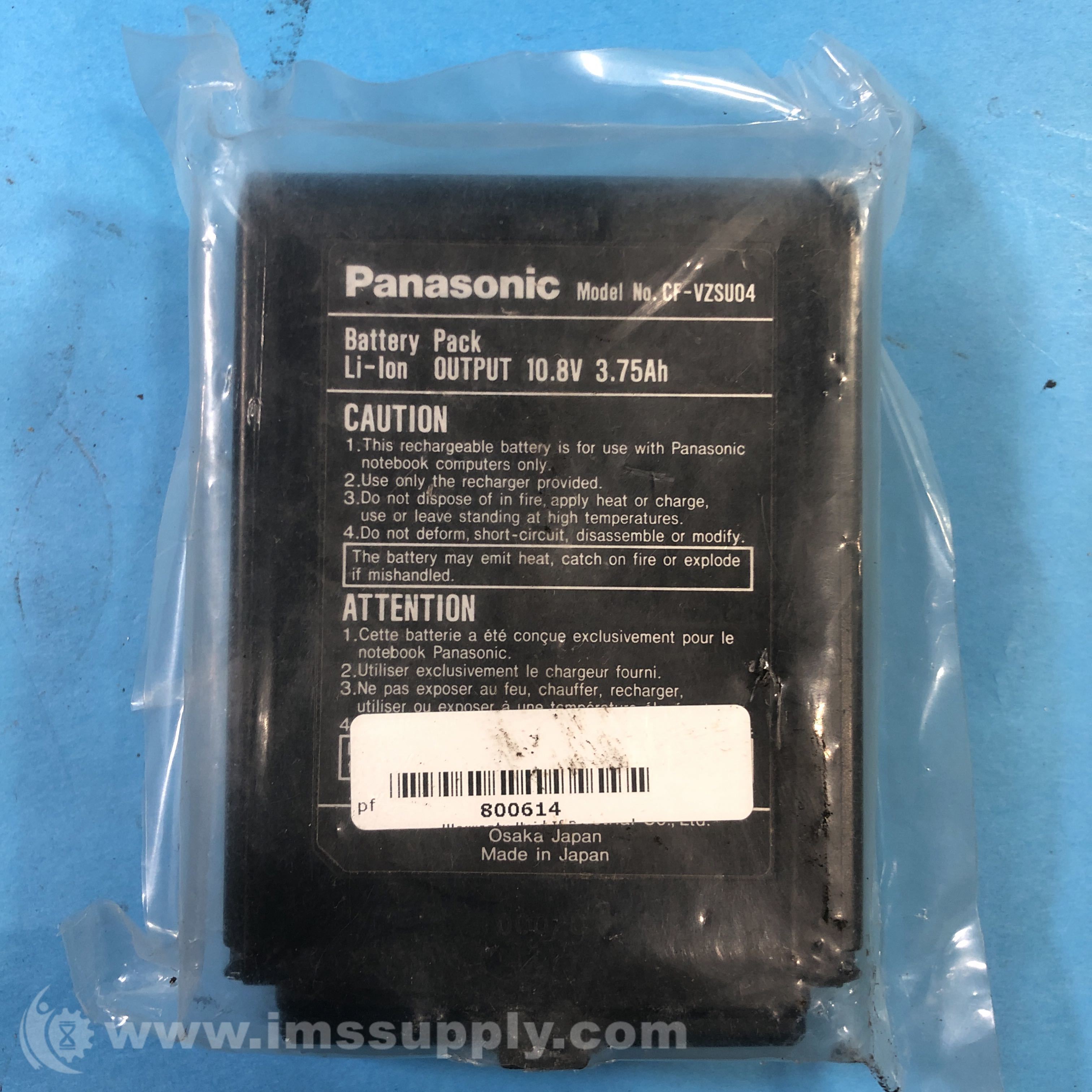 Panasonic CF-VZSU04 Toughbook Battery Pack - IMS Supply