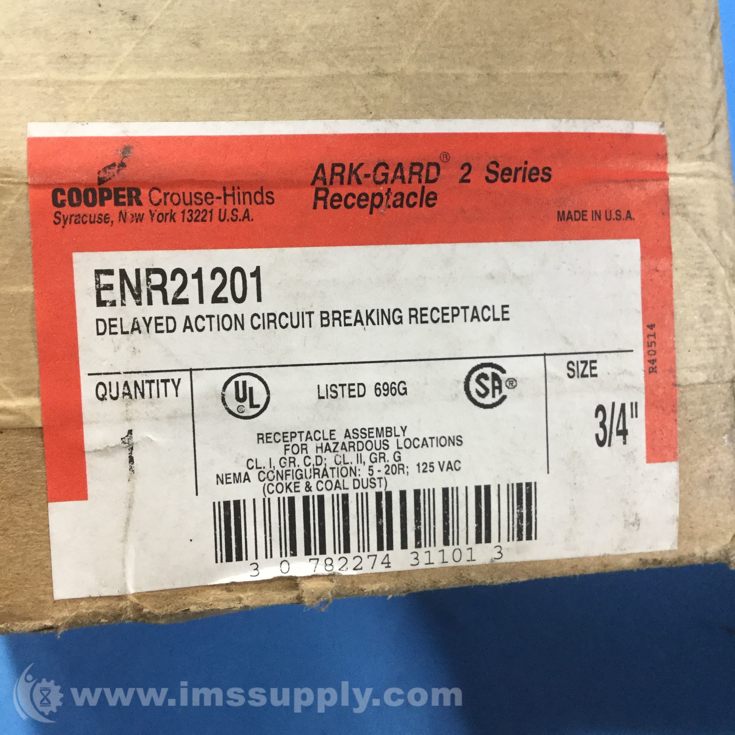 定価93500円　REESE COOPER SIZE 28 新品 Cooper Crouse-Hinds ENR21201 - IMS Supply