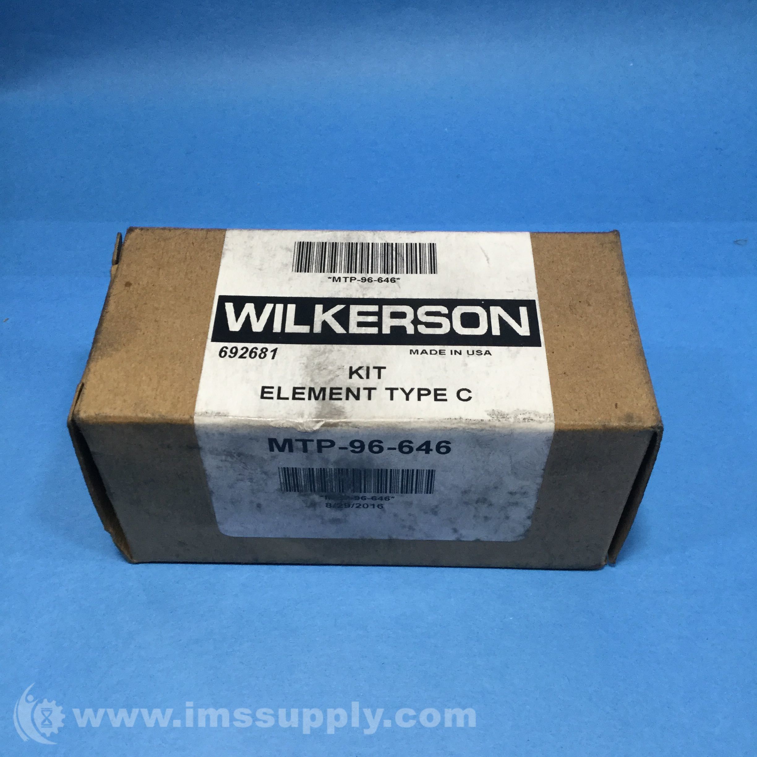 WILKERSON MTP-96-646 ITEM 010758-A2-3 