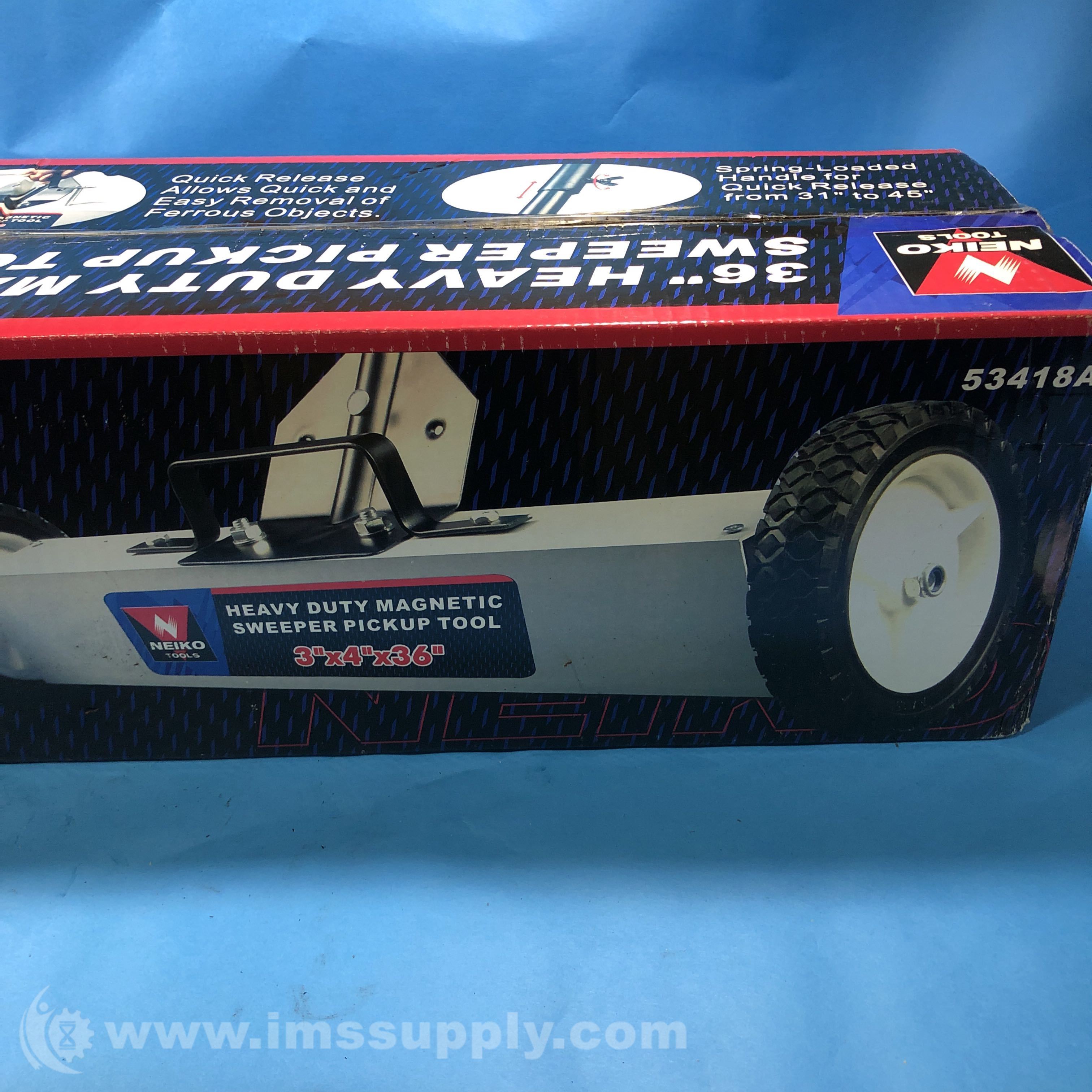 Neiko Tools 53418A Pickup Sweeper, 3 x 4 x 36 IMS Supply