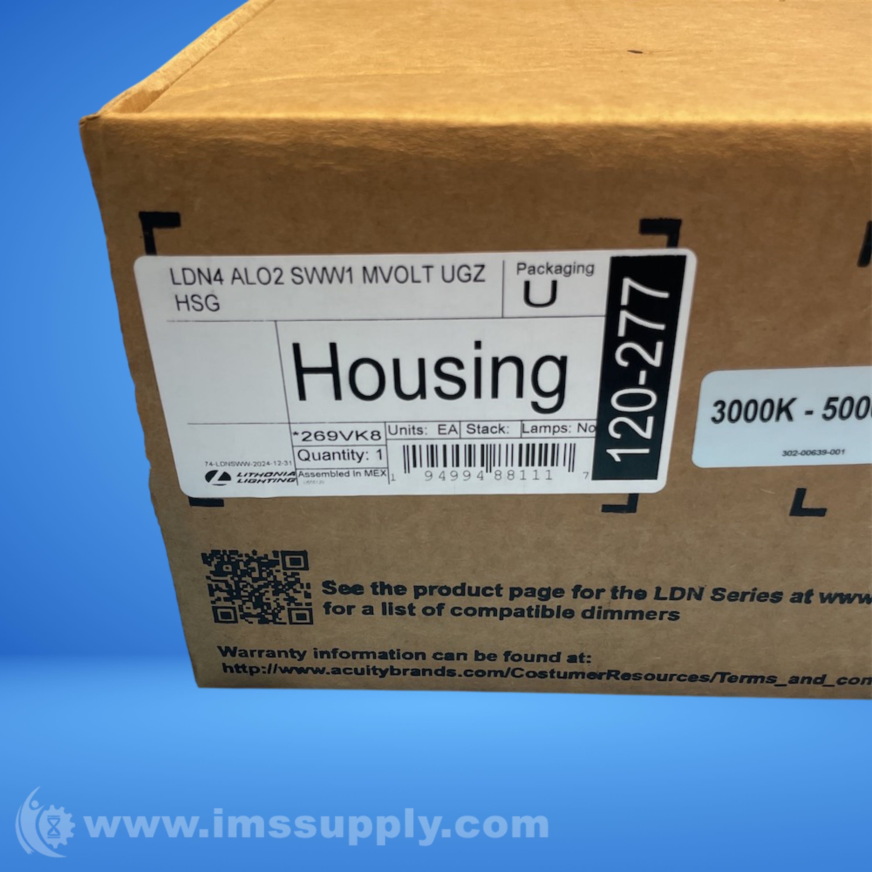 Lithonia Lighting LDN4 AL02 SWW1 MVOLT UGZ HSG Recessed Housing - IMS ...
