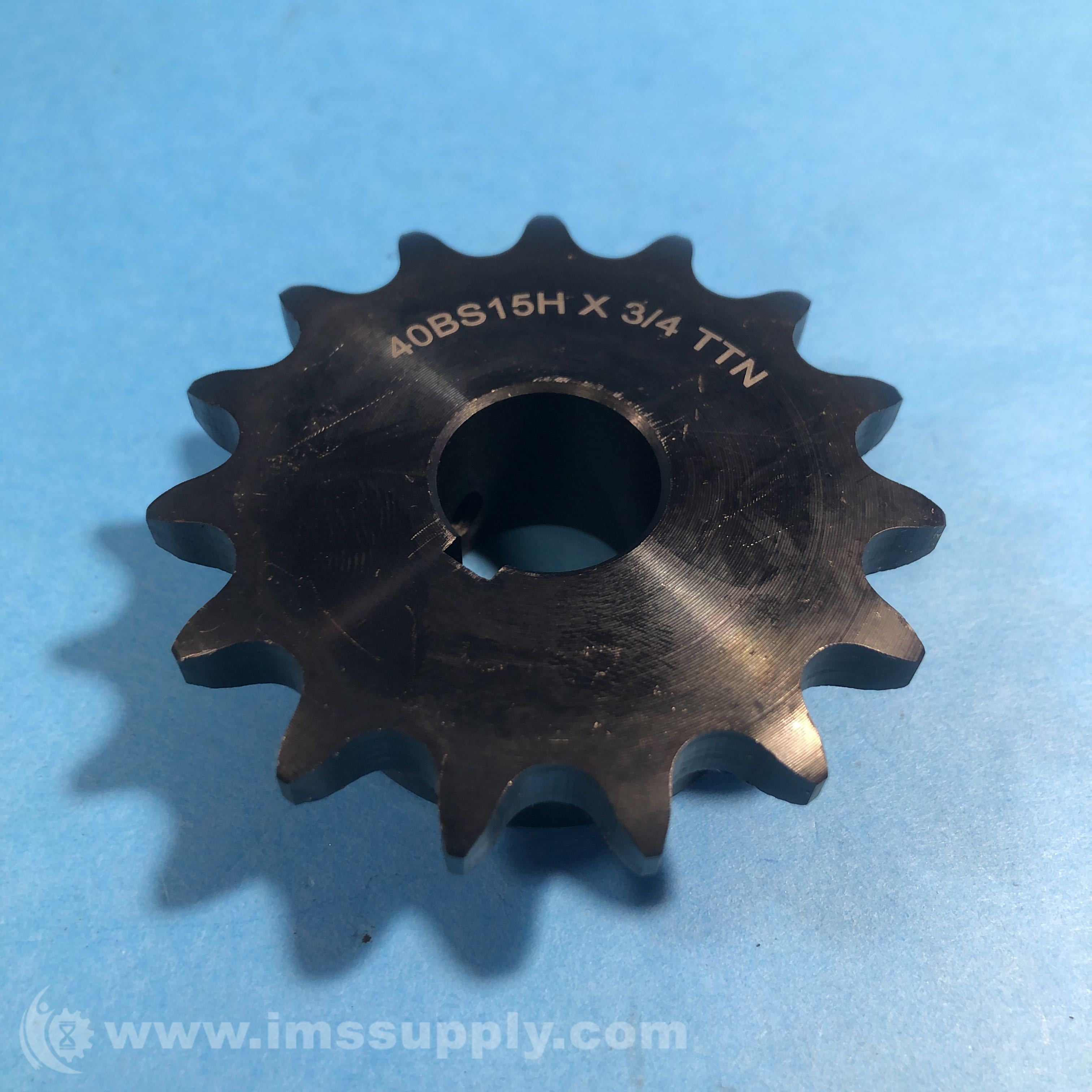 Tritan 40BS15H X 3/4 Sprocket , 40 Chain Size, 3/4 Bore Dia. - IMS Supply
