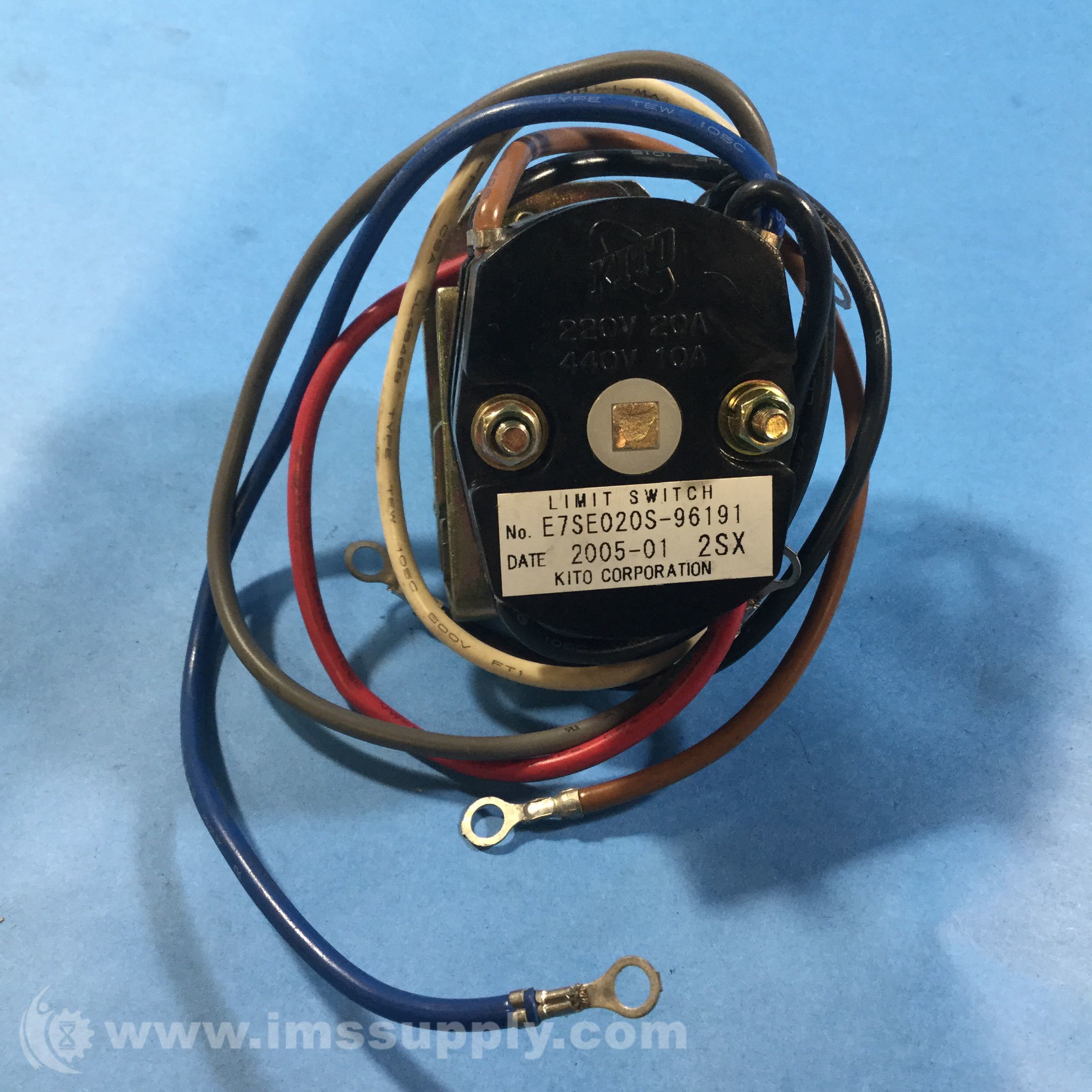 Kito Machine Industry Co Ltd E7SE020S96191 Limit Switch IMS Supply