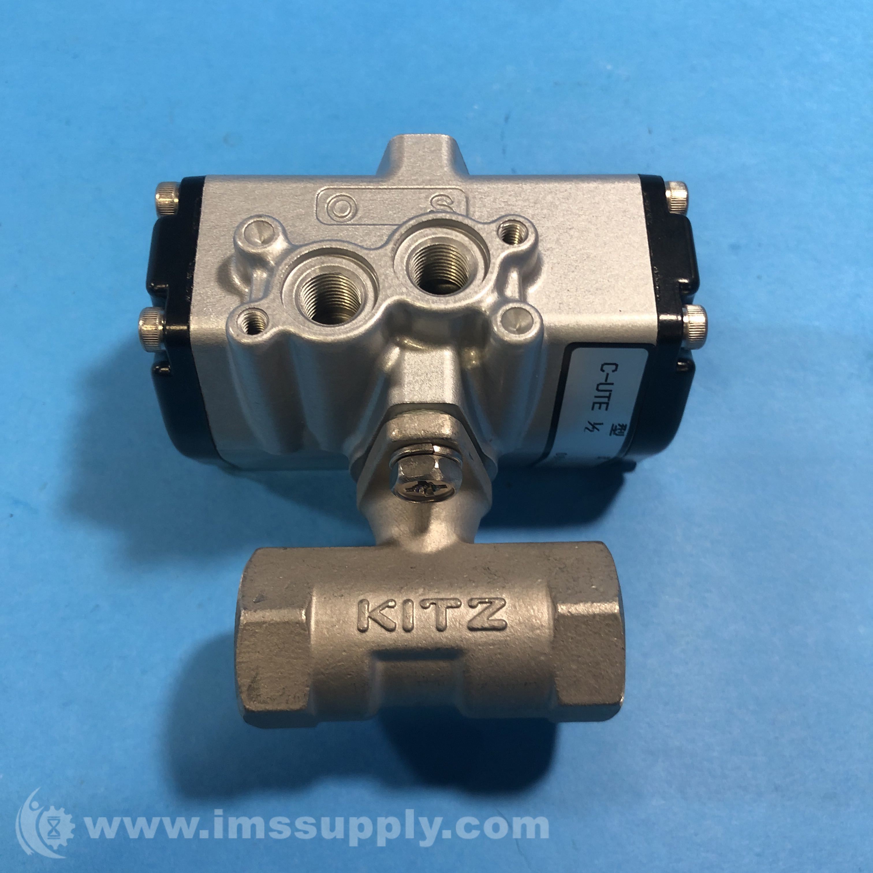 Kitz C1 Actuator Valve, 1/2 Steel Ball Valve IMS Supply
