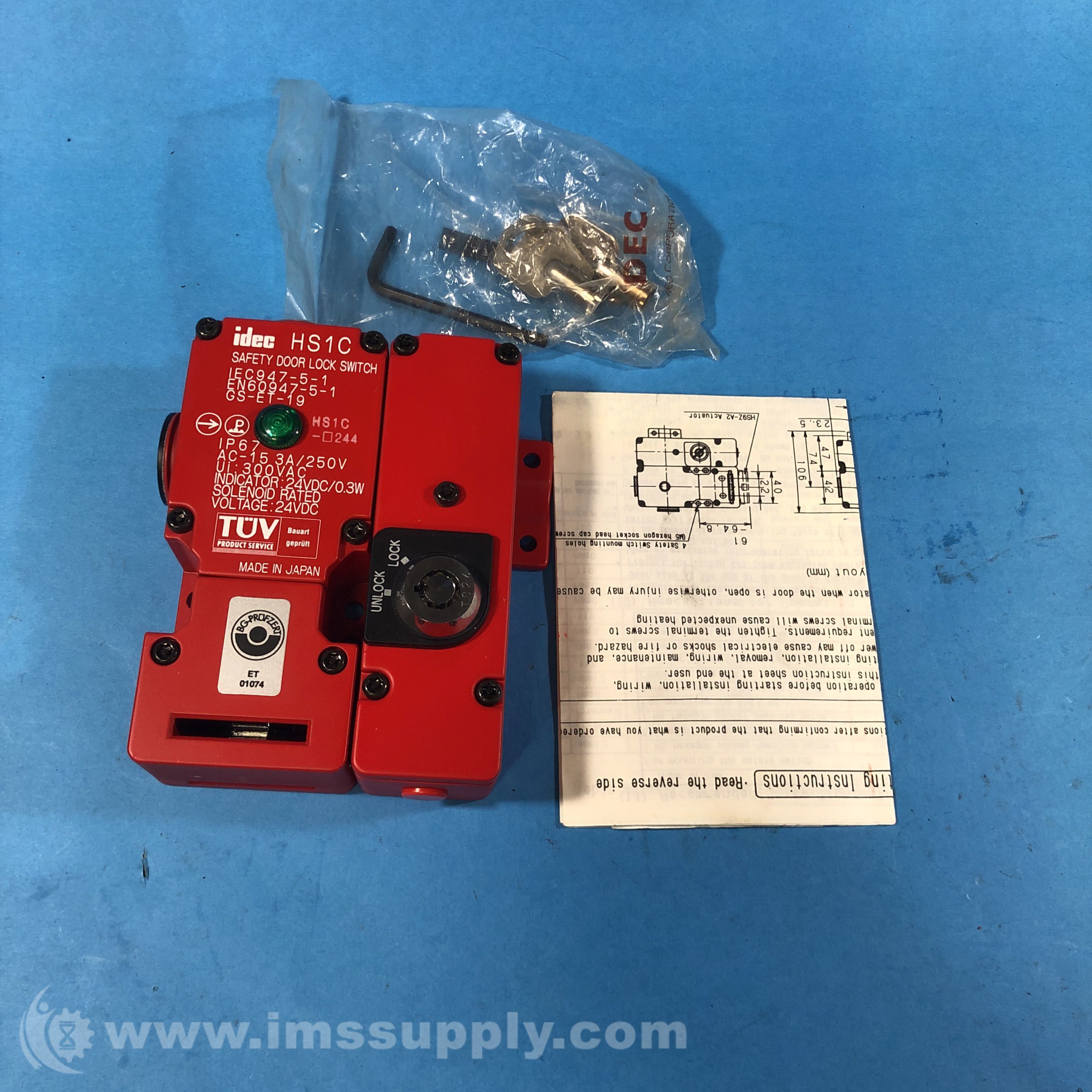 Idec HS1C244 Safety Door Lock Switch IMS Supply