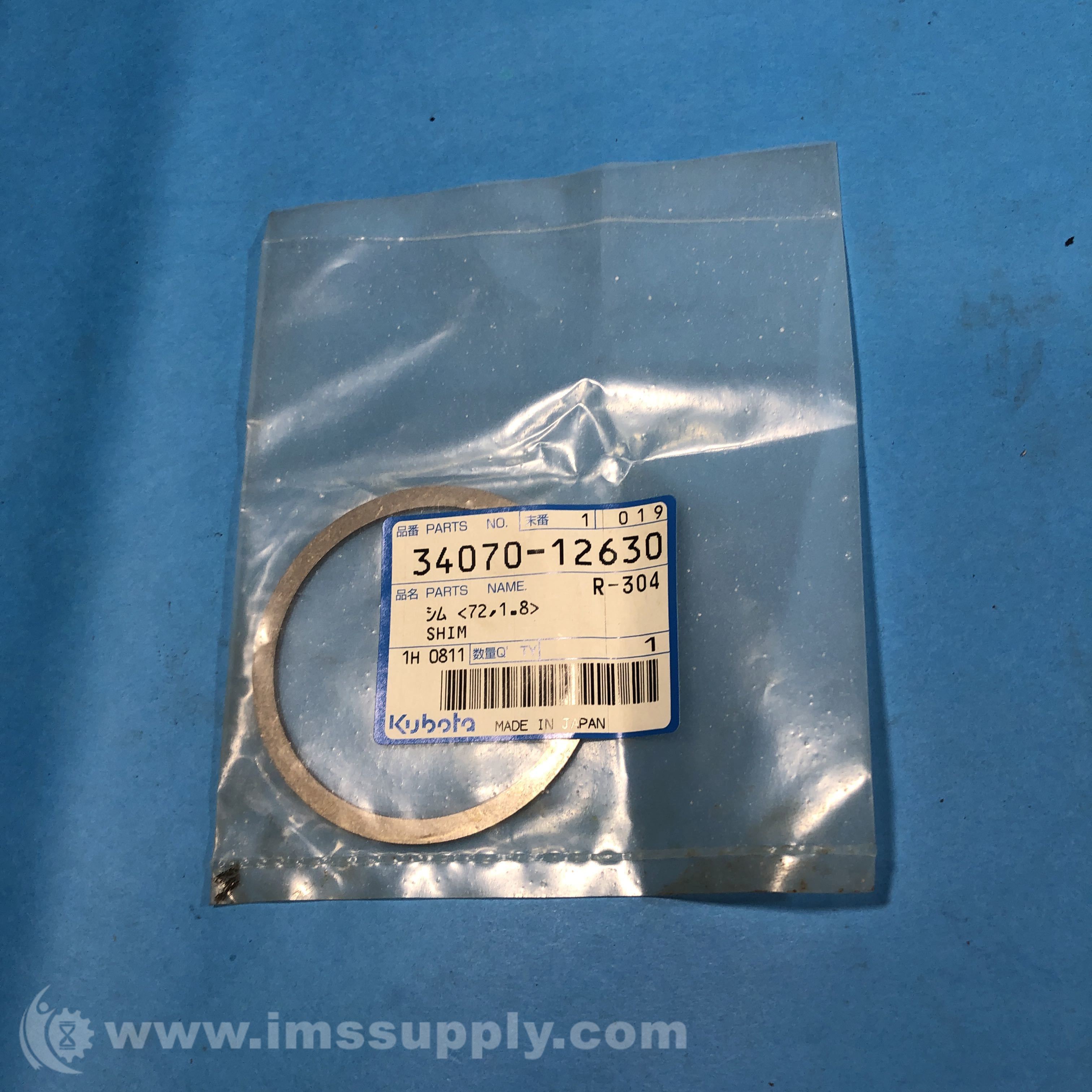 Kubota 3407012630 Shim, 72, 1.8 IMS Supply