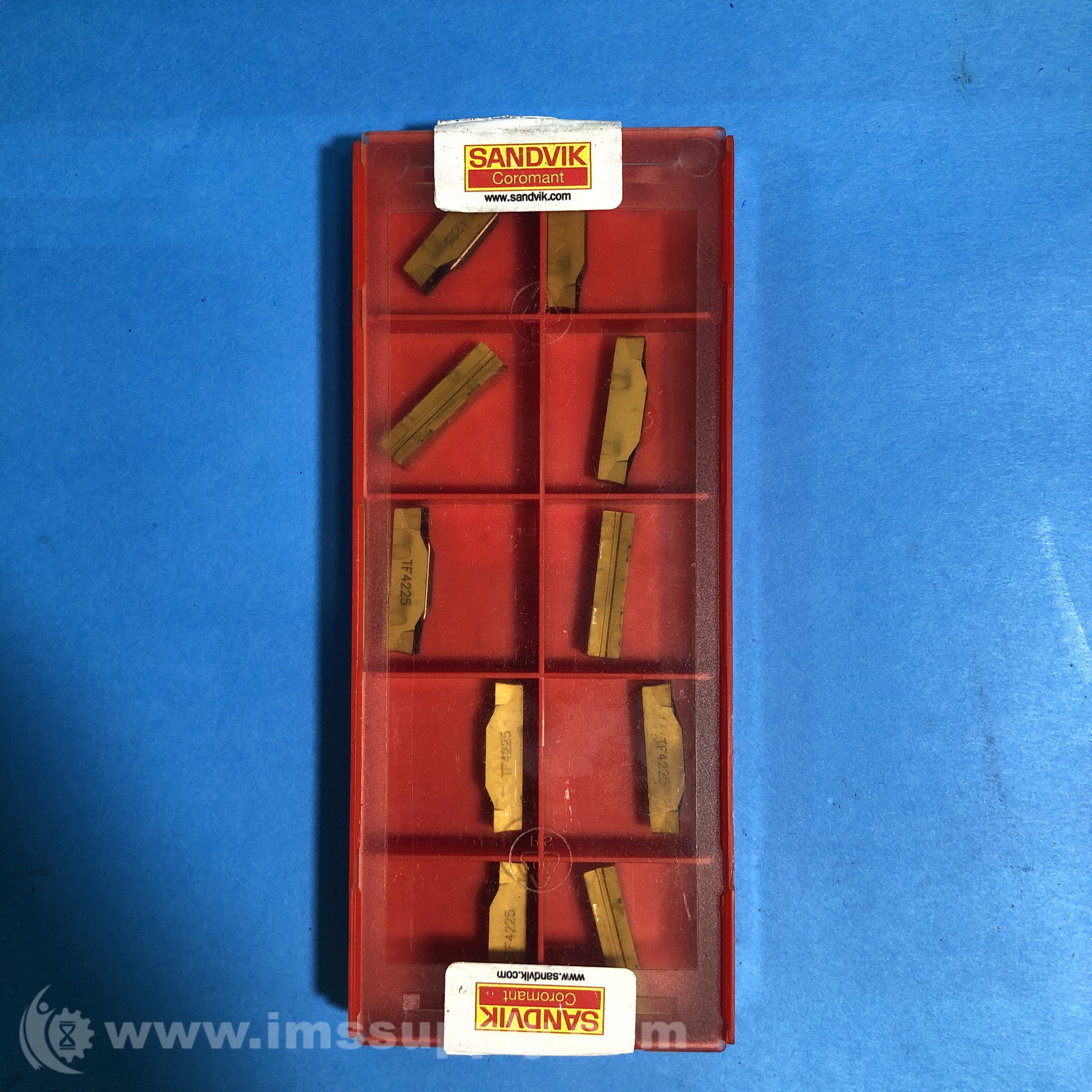 Sandvik N123K2-0600-0004-TF 4225 Box of 10 CoroCut 1-2 Inserts - IMS Supply