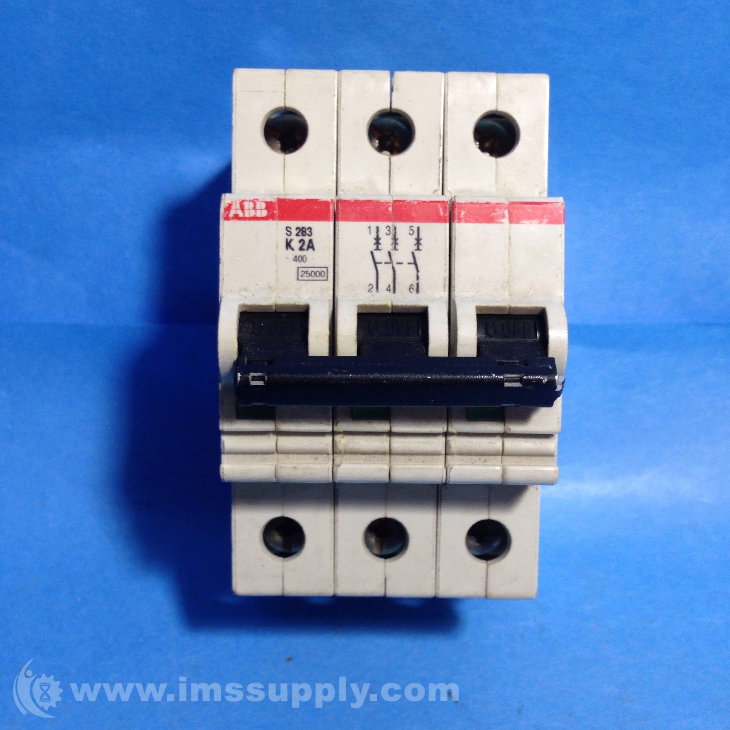 ABB VDE 0660 Amp 1- Pole 3 Circuit Breaker - IMS Supply