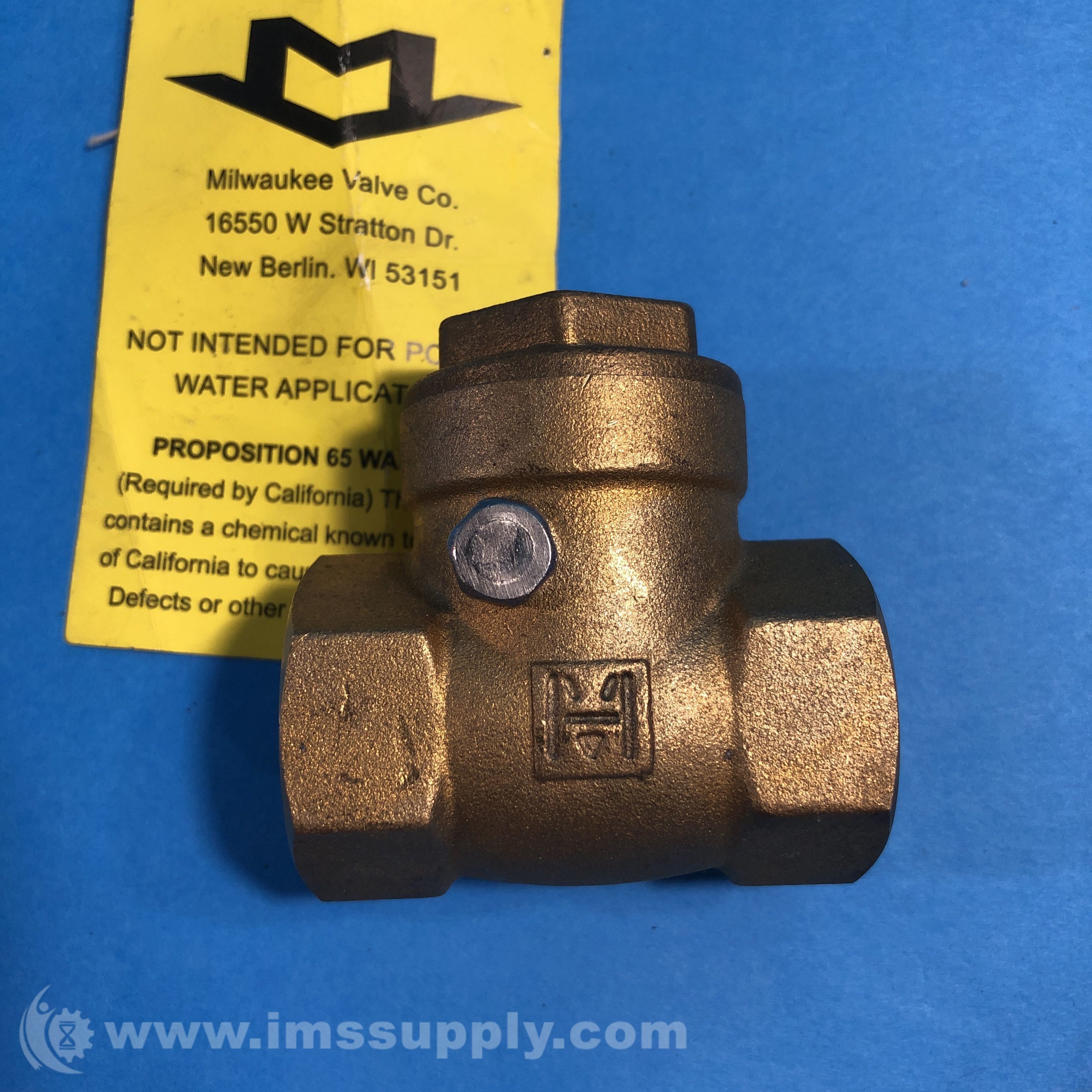 Milwaukee Valve W31 IMS Supply