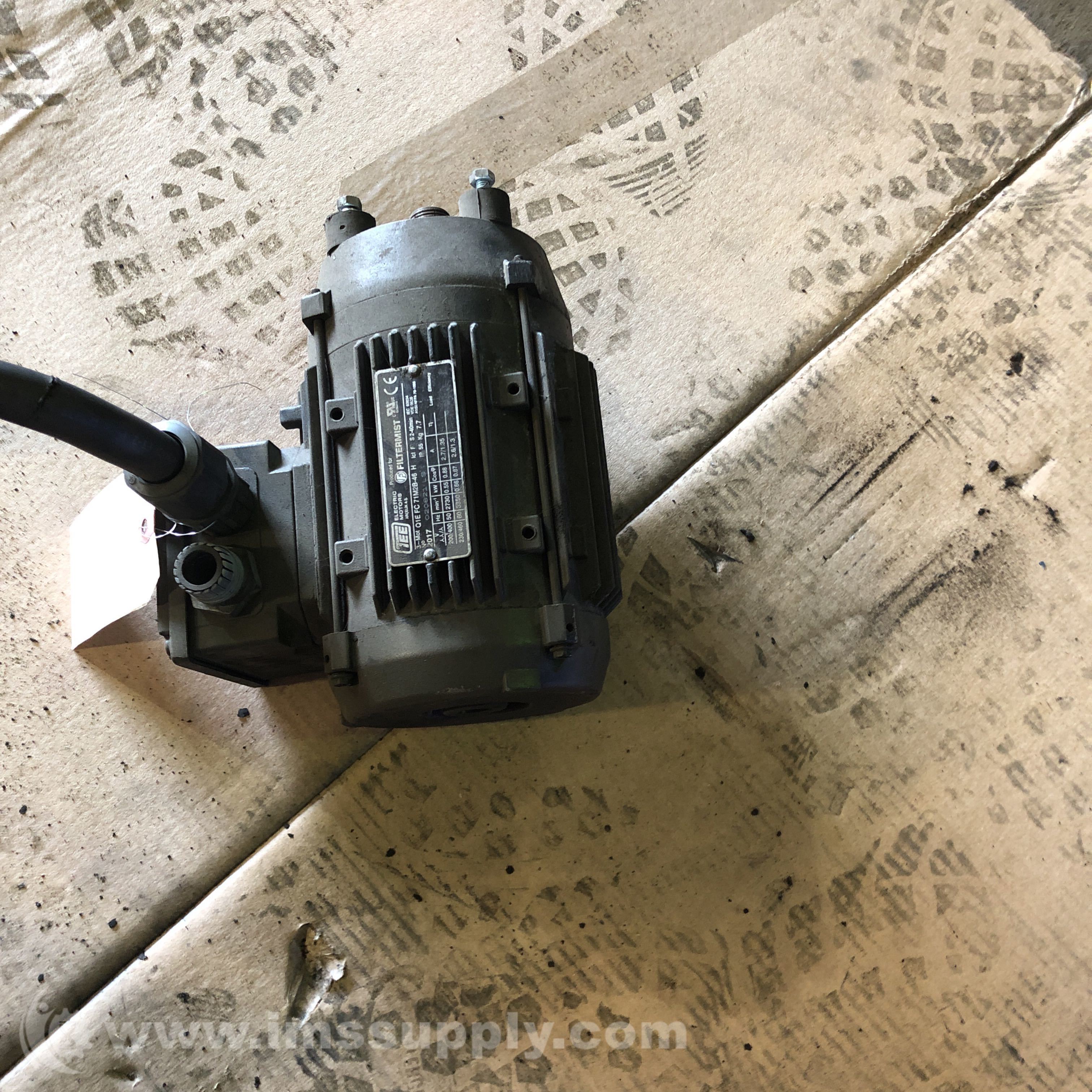 Tee Electric Motors Q1E FC 71M2B46 H 3 Phase Electric Motor IMS Supply