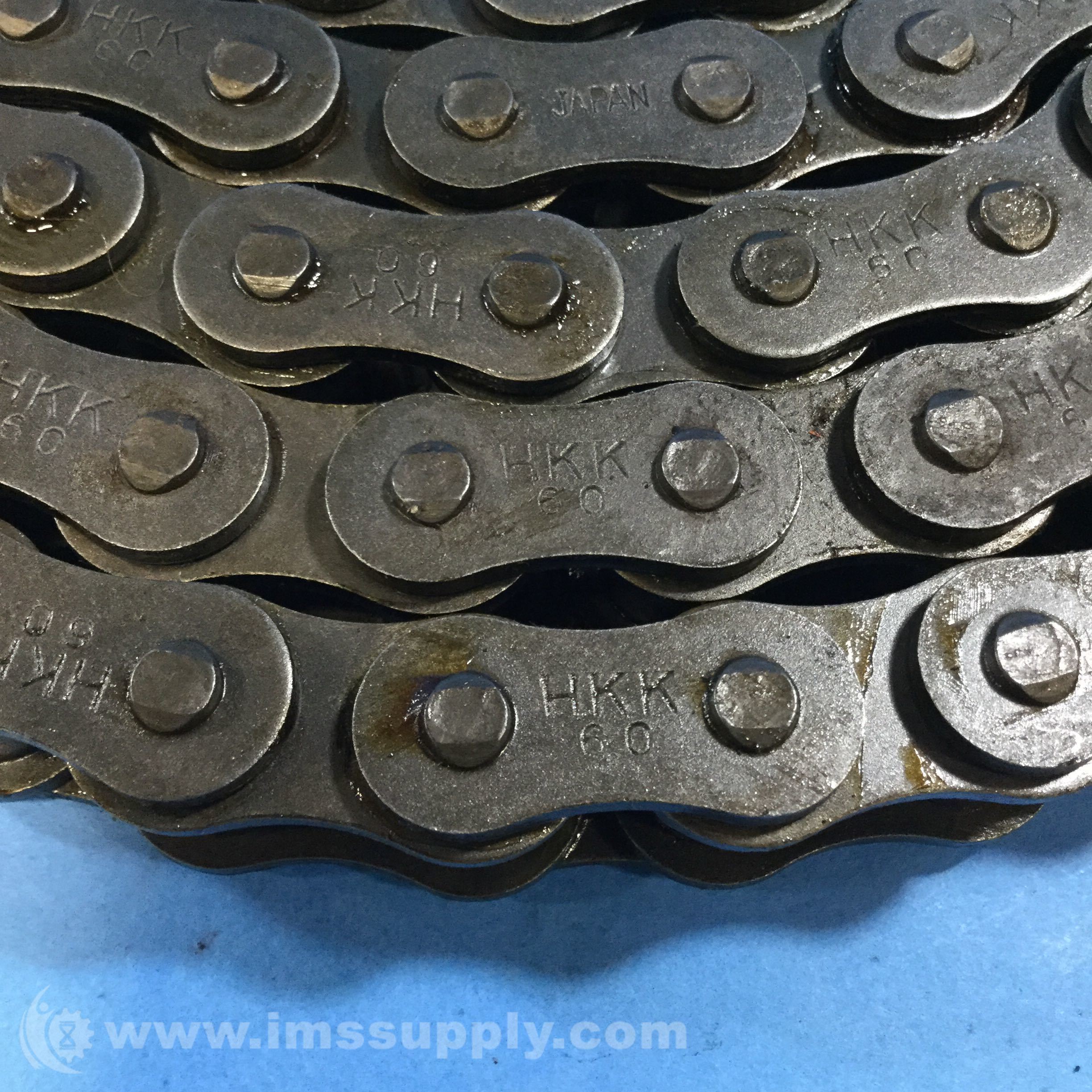 Hkk Chain 60 Roller Chain, 0.689 Height, 10 Feet Length IMS Supply