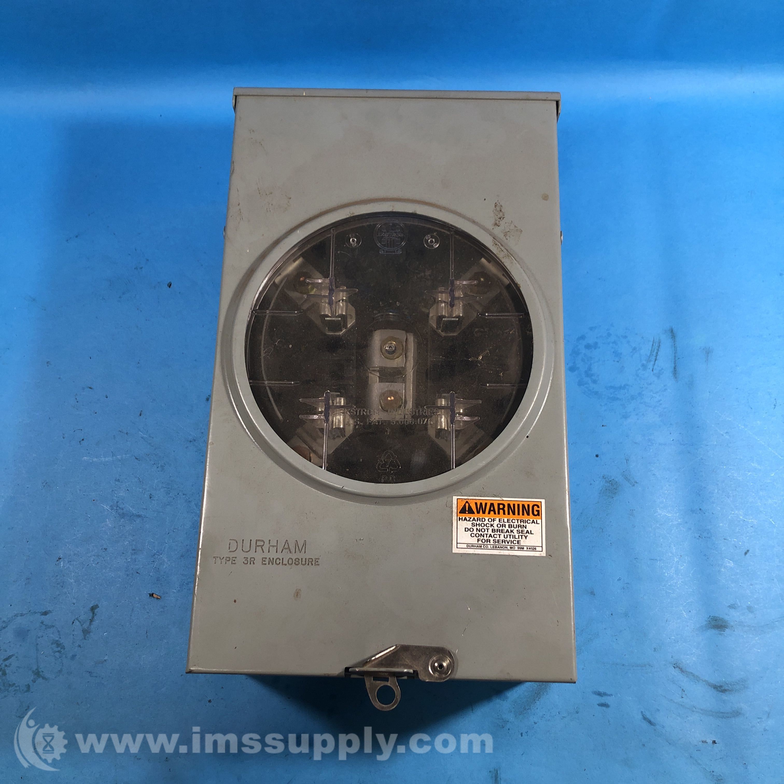 The Durham Company HTRS202B 200 AMP Meter Socket, 600VAC IMS Supply
