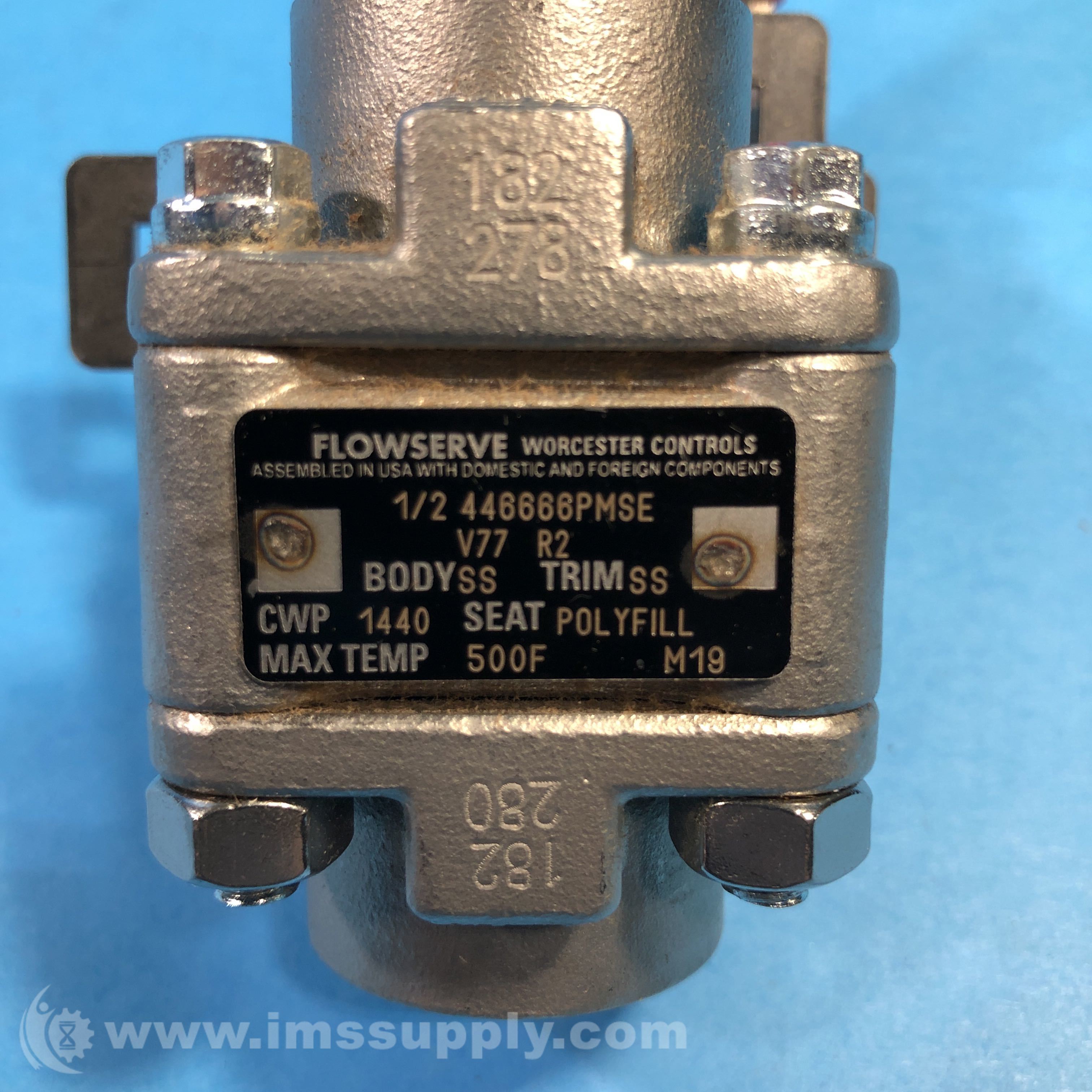 Worcester Controls 1/2 446666PMSE Ball Valve IMS Supply