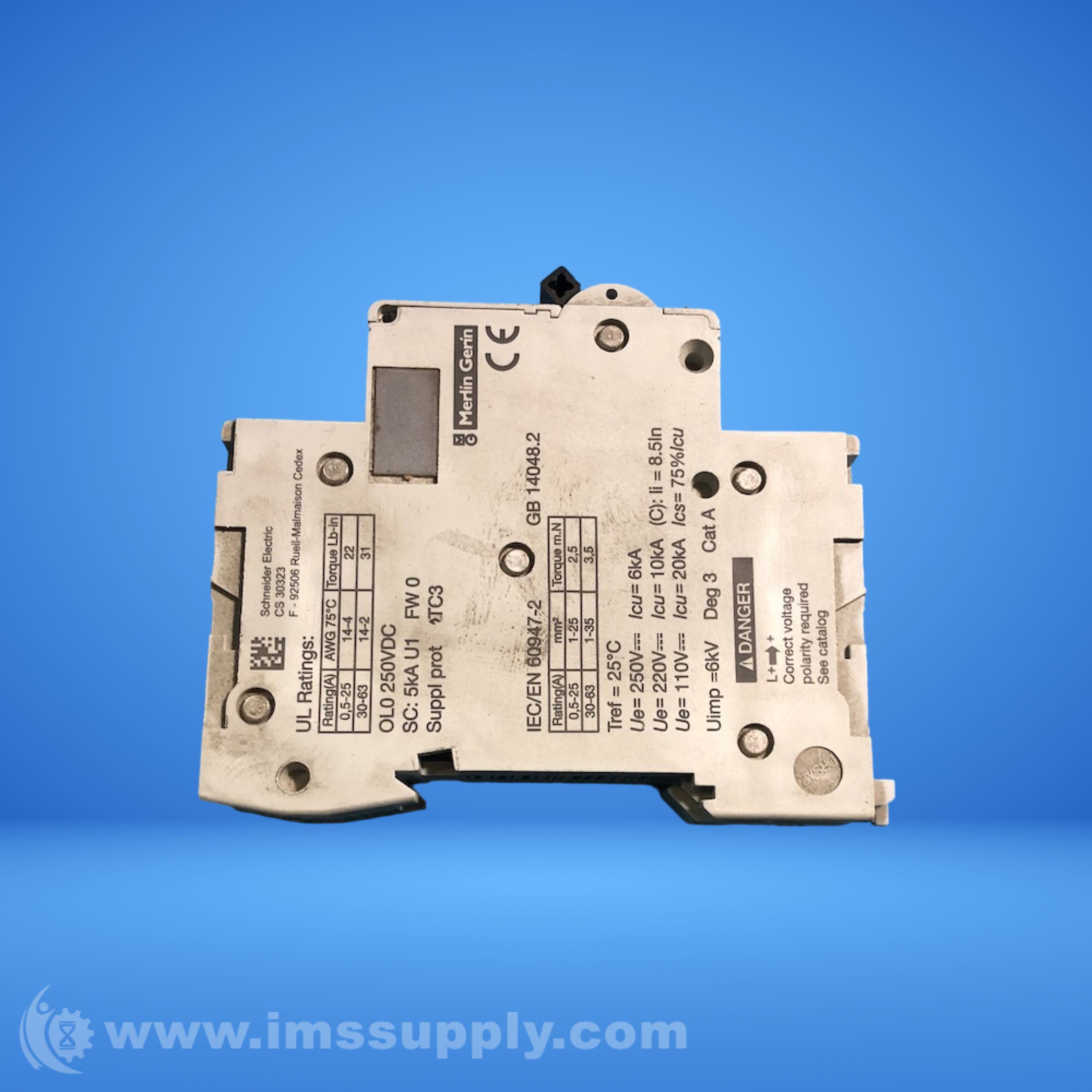 Schneider Electric C60H-DC Circuit Breaker - IMS Supply