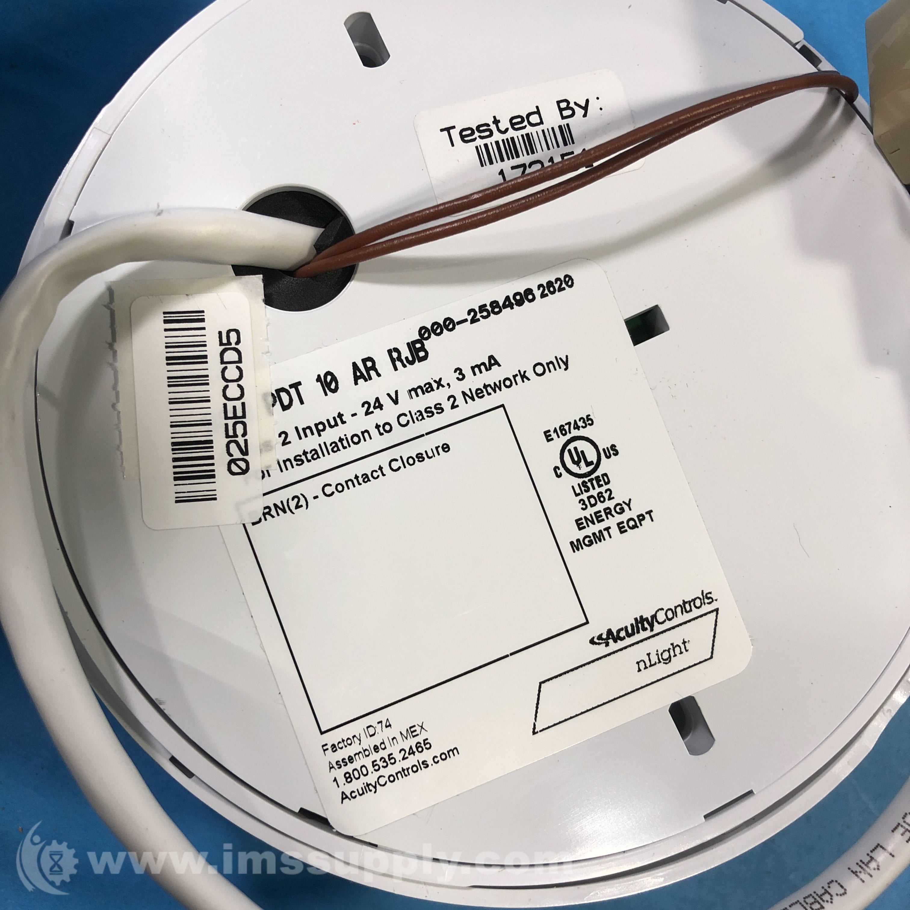 Acuity Controls NCM PDT 10 AR RJB Ceiling Mount Sensor IMS Supply