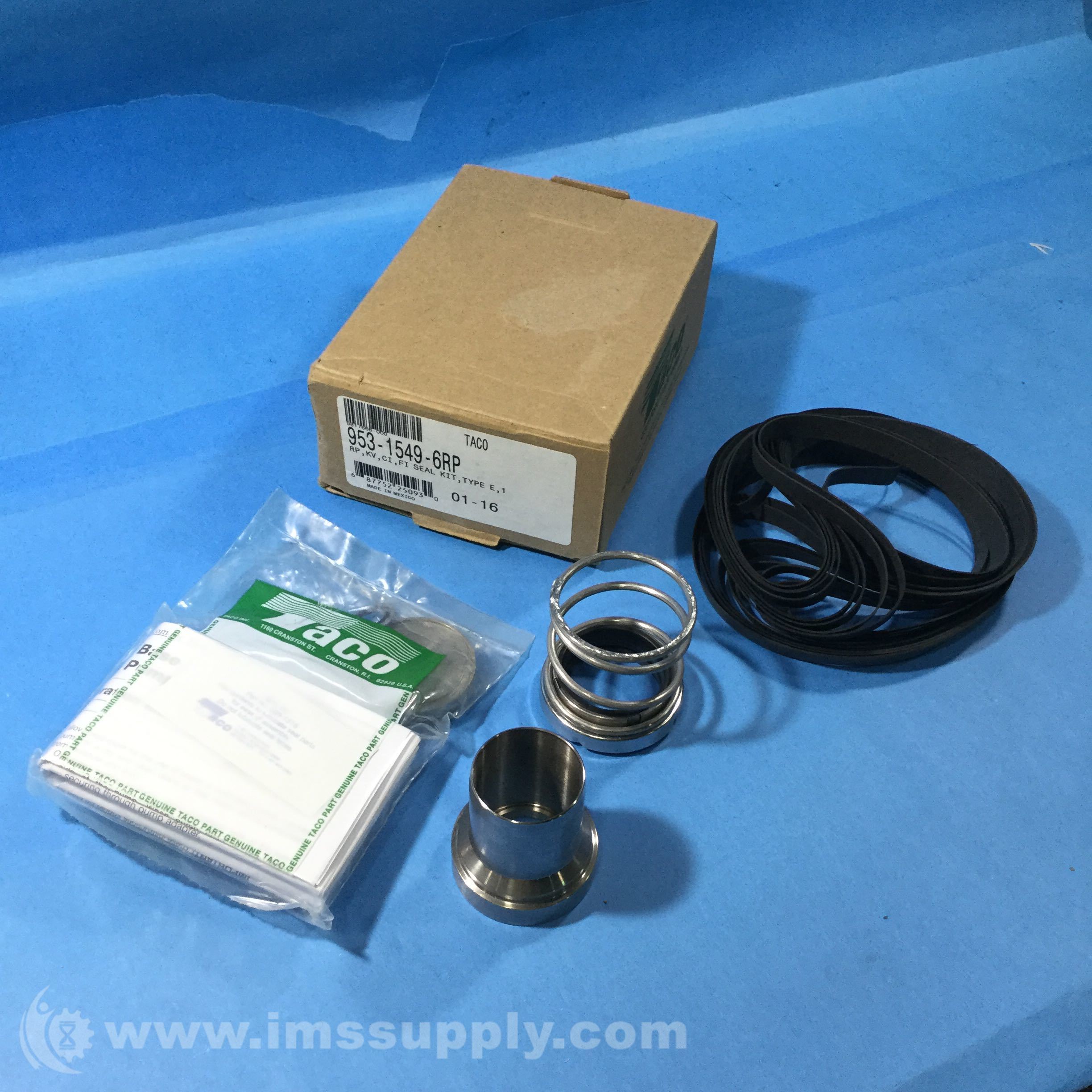 Taco 95315496RP Glycol Seal Kit, Type E, Stainless Shaft Sleeve IMS