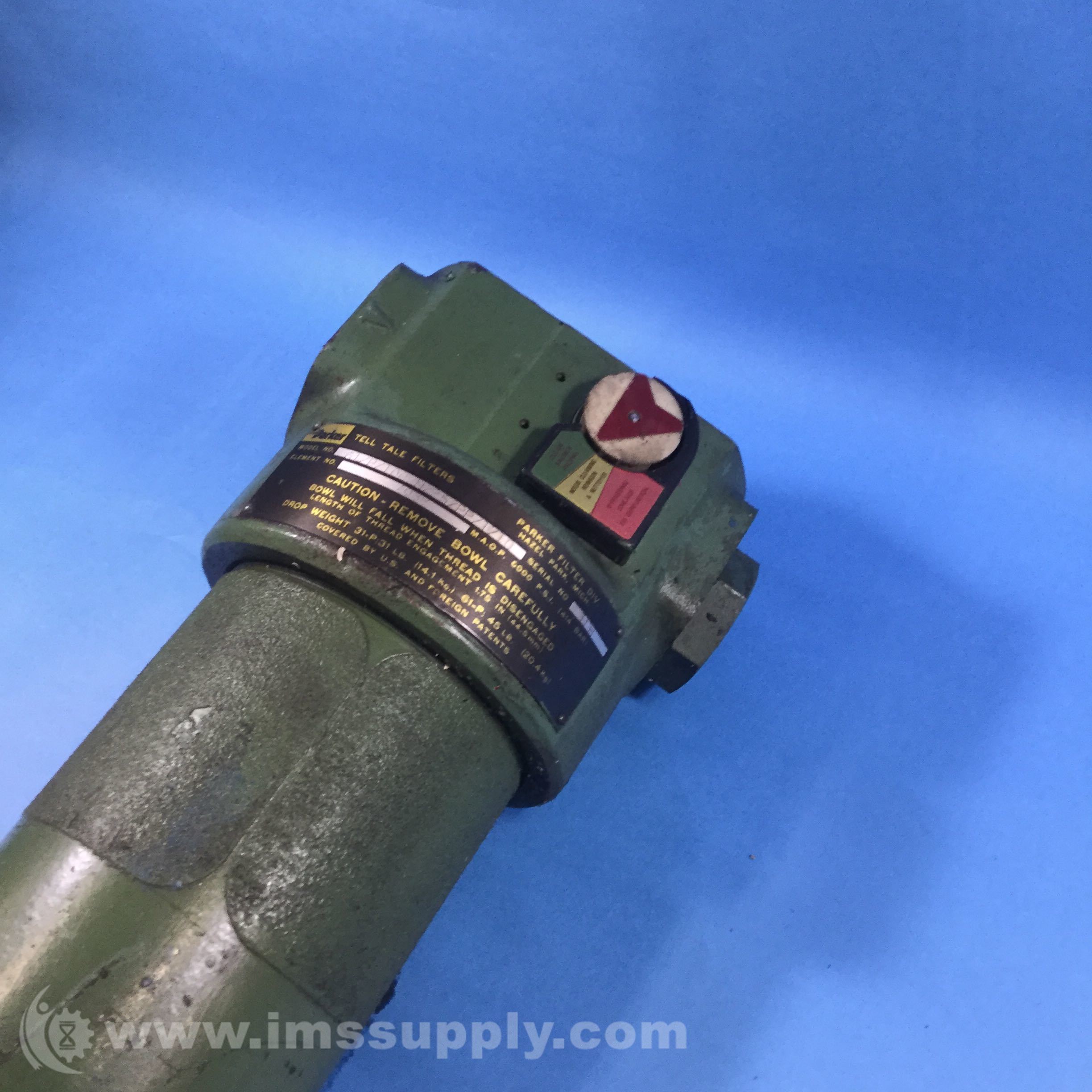 Parker 61/P/10C/M/25/PP/1/10 Tell Tale Hydraulic Filter IMS Supply