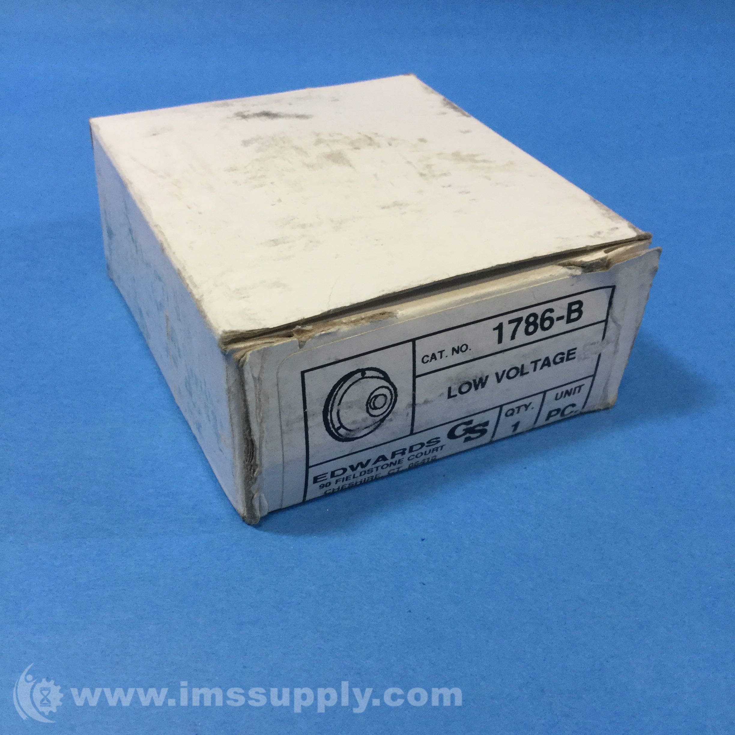 Edwards Signaling 1786-B Weatherproof Pushbutton 4A 24V AC - IMS Supply
