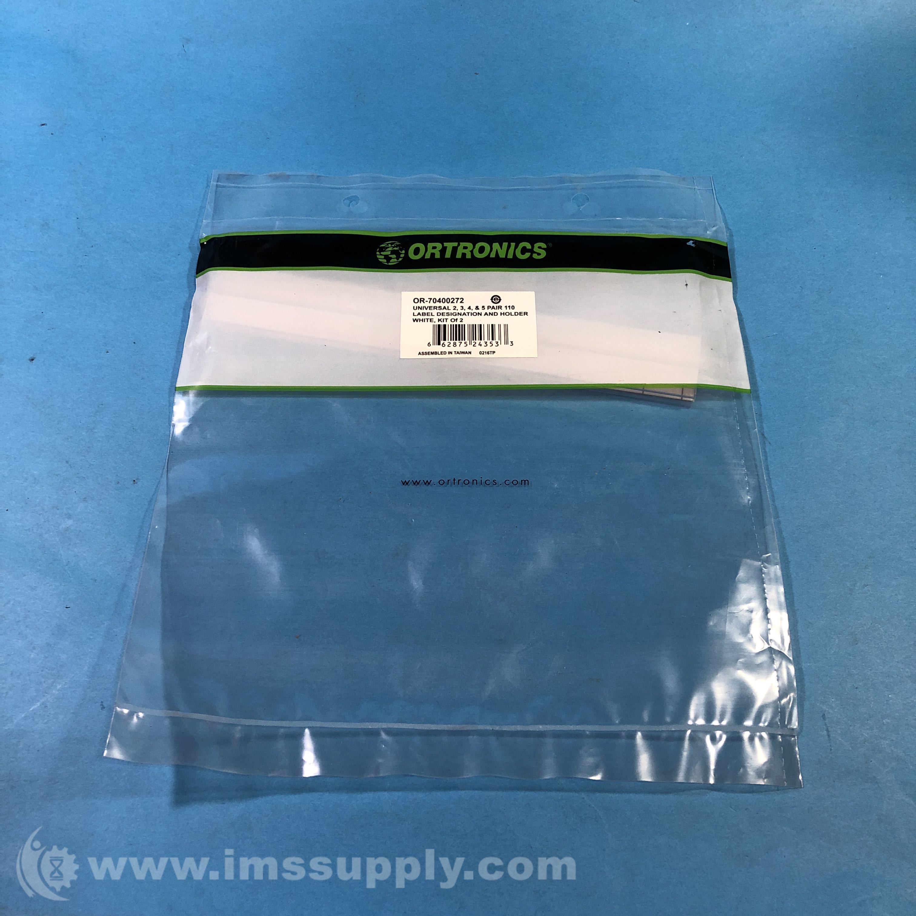 Ortronics Inc OR-70400272 110 Designation Kit - IMS Supply