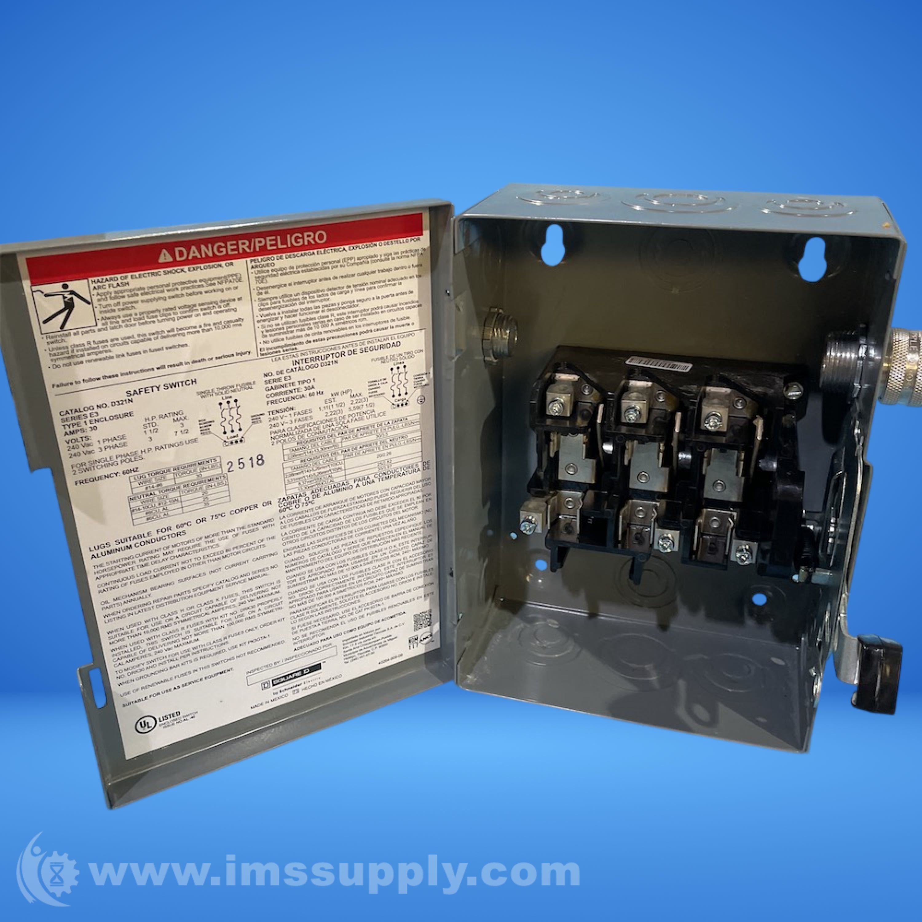 Square D D321N General Duty Safety Switch - IMS Supply