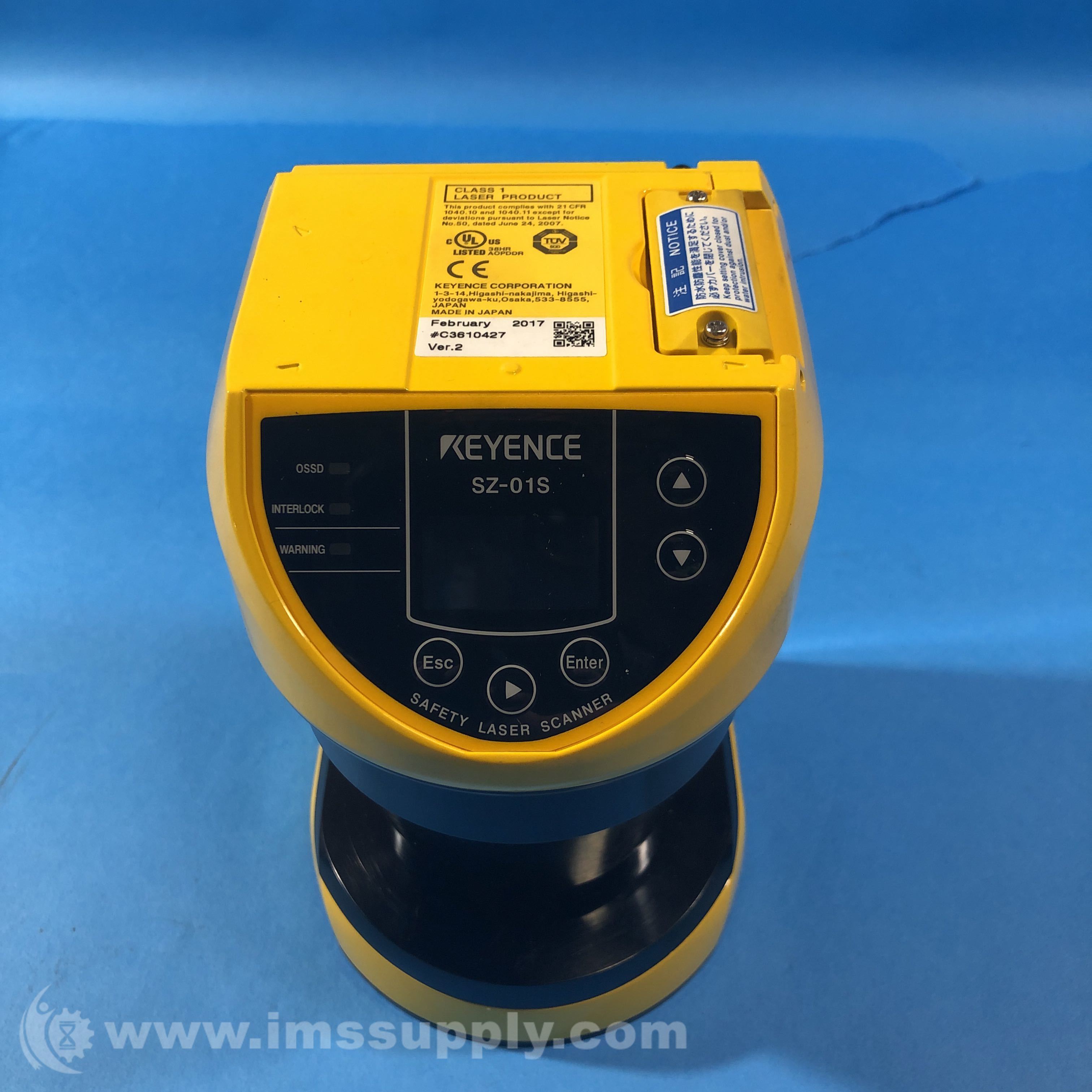 Keyence SZ-01S Single-Function Safety Laser Scanner - IMS Supply