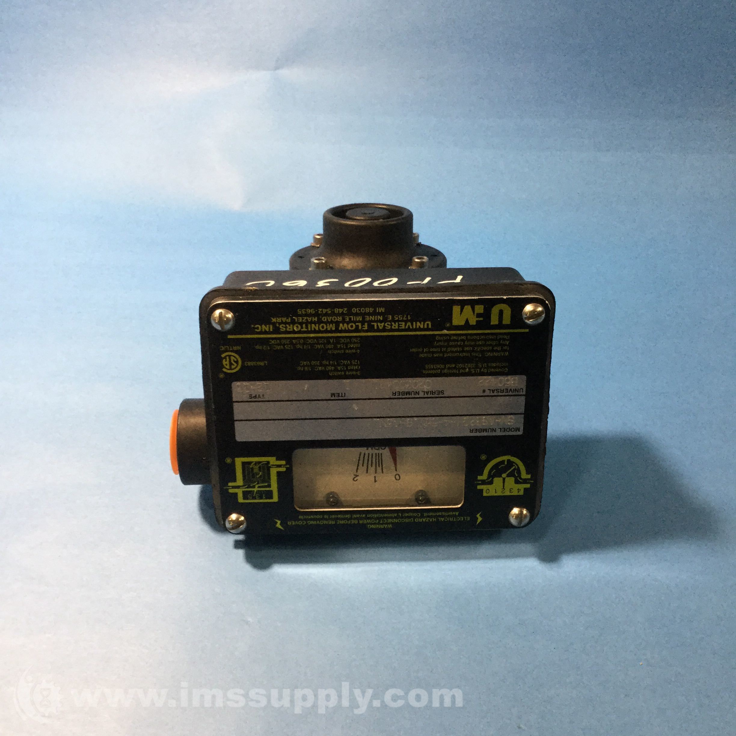 Universal Flow Monitors SNASB2GM455V.9A3NL Flow Meter IMS Supply