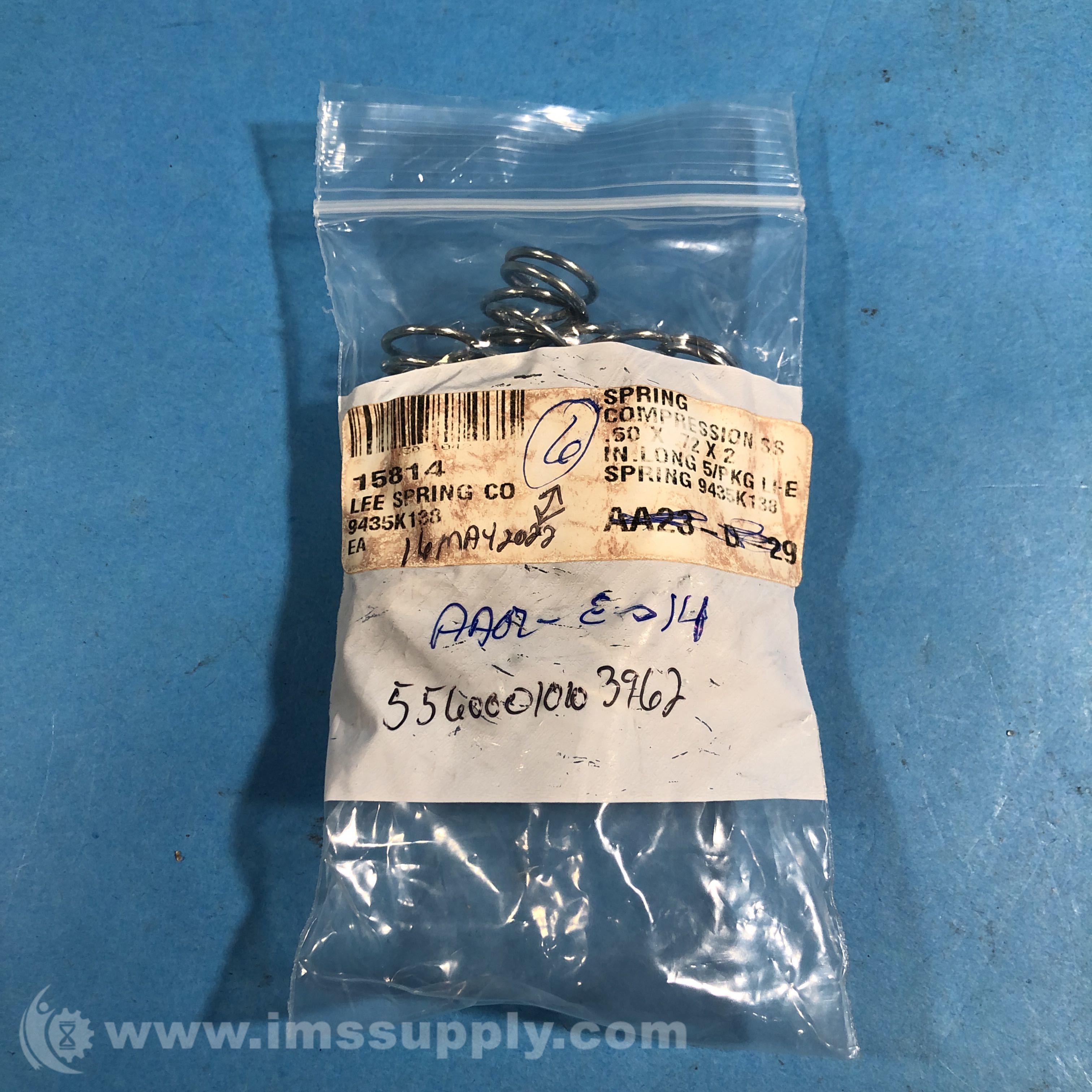 Lee Spring 9435K138 Bag of 6 Spring Compression SS - IMS Supply