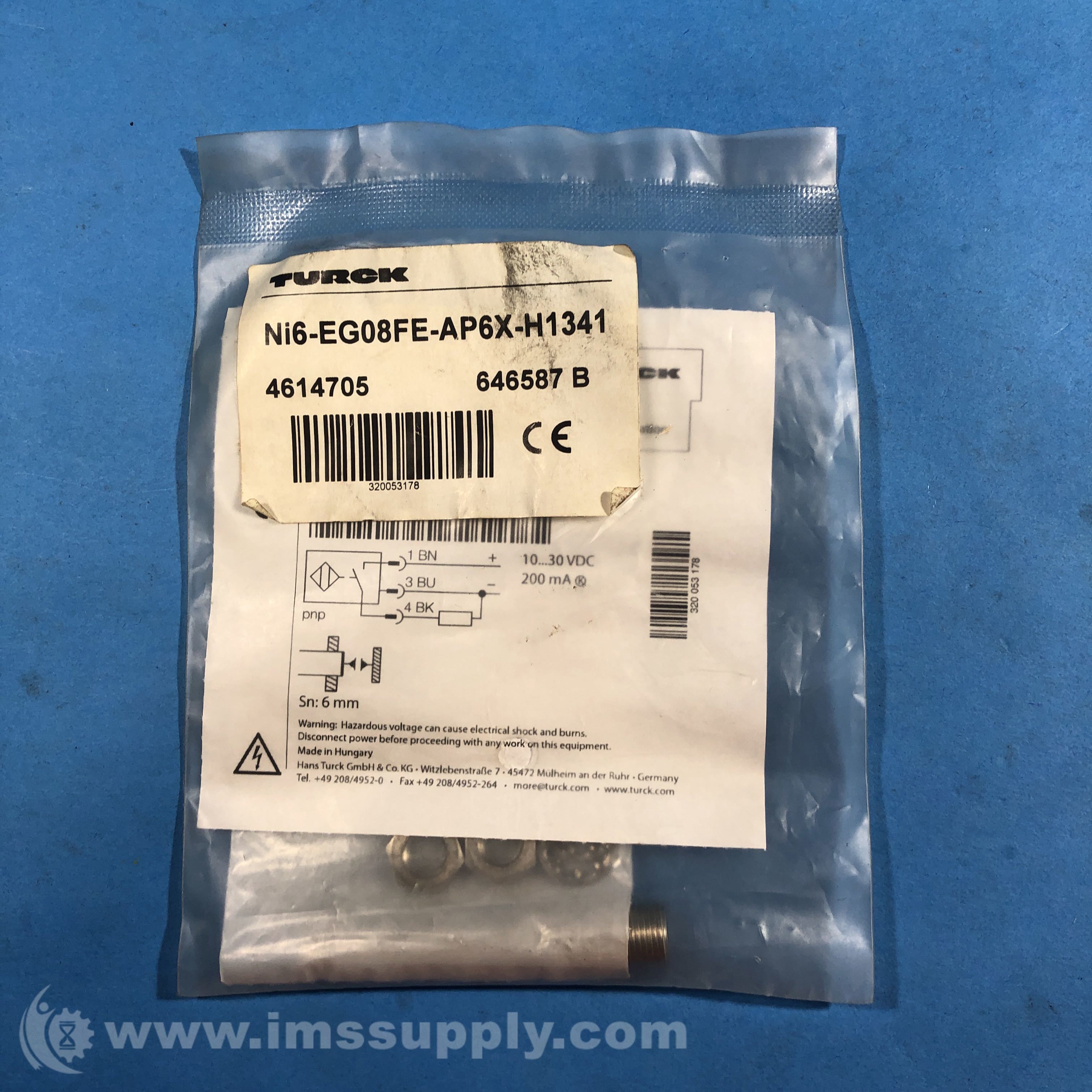Turck Ni6-EG08FE-AP6X-H1341 Proximity Sensor - IMS Supply