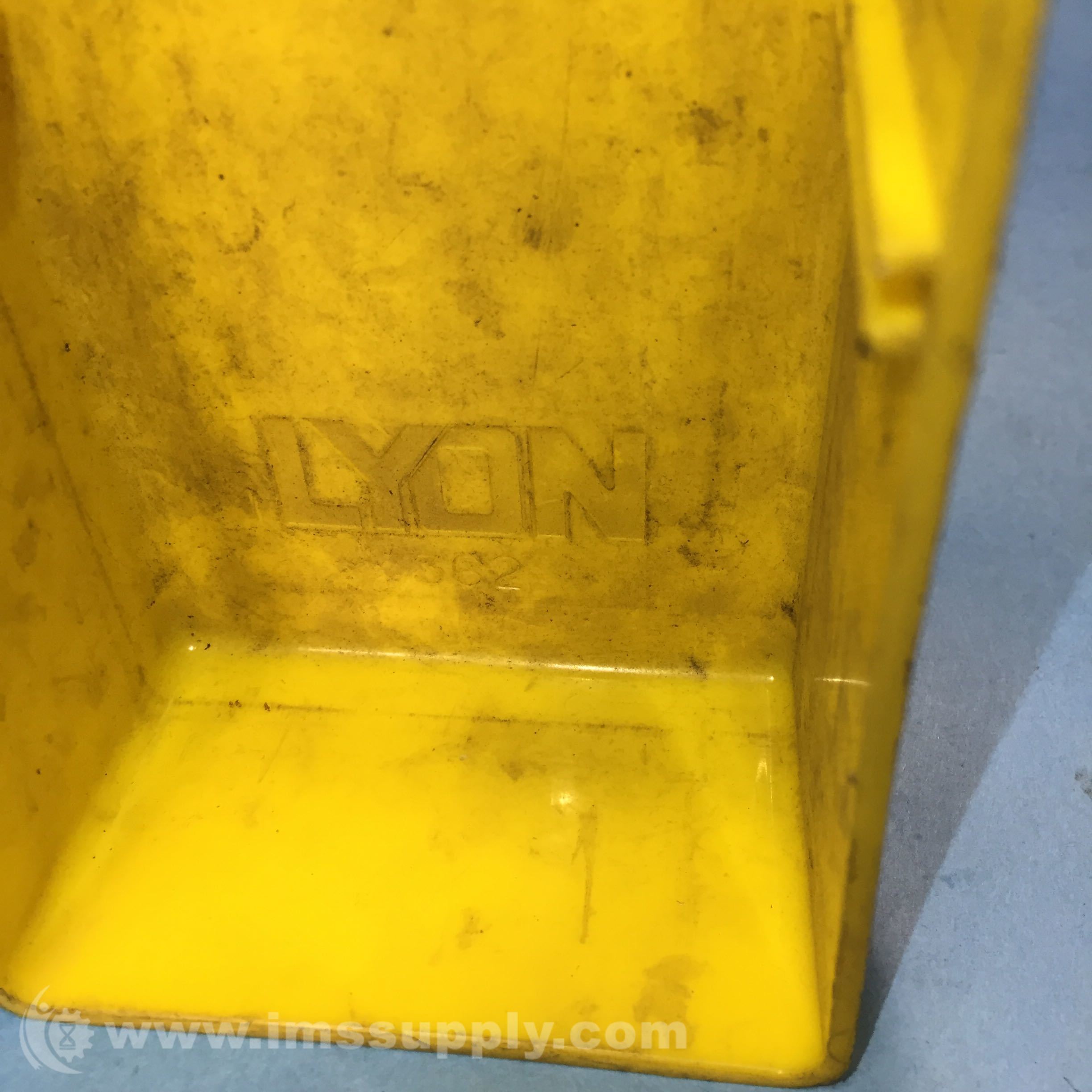 Lyon 362 Small Yellow Parts Bin, 3 x 6 x 2 IMS Supply