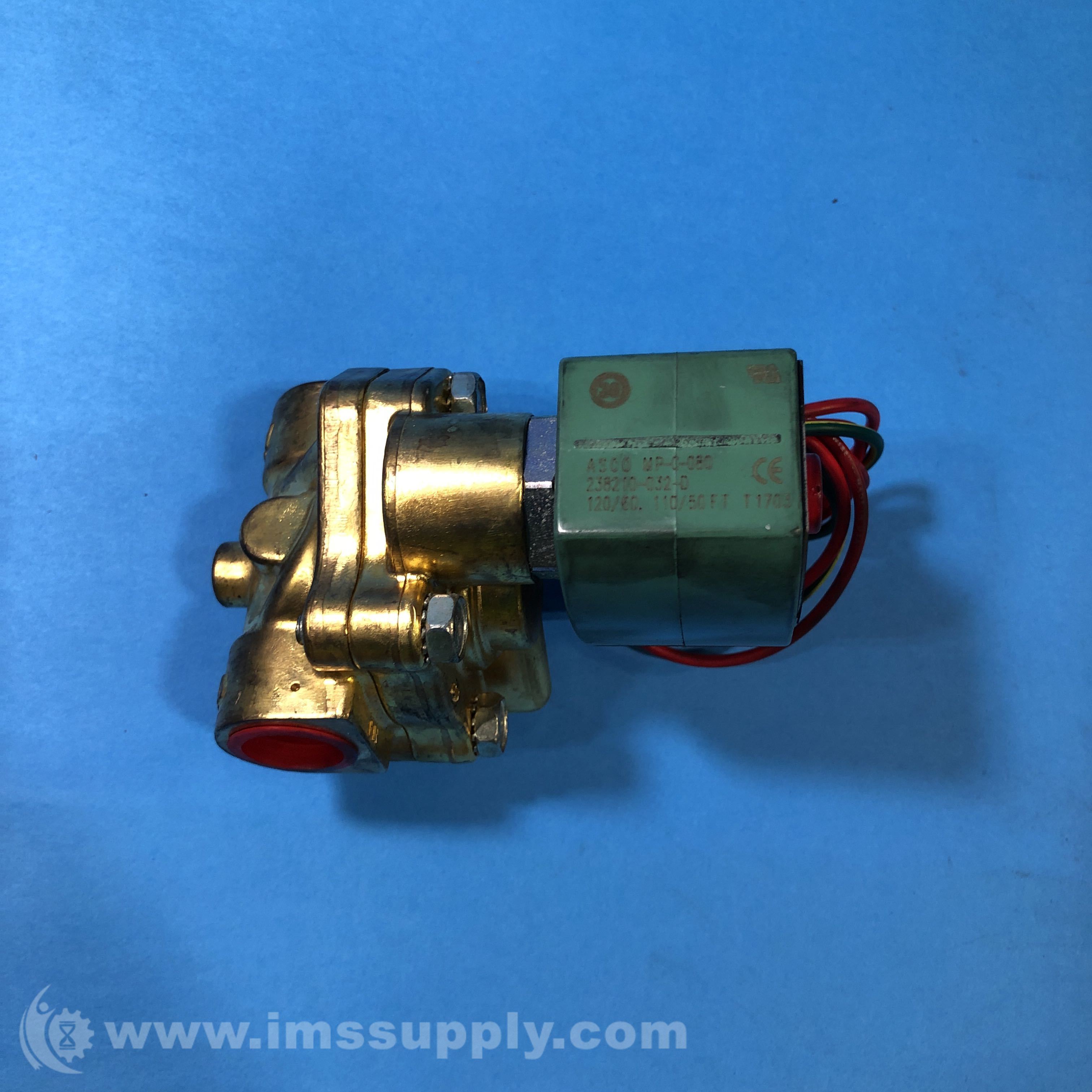 クラシック Valve, Solenoid 1/2 ASCO 8221G003-120/60，110/50 ASCO® Brass Body  Pilot Operated Slow Closing Solenoid