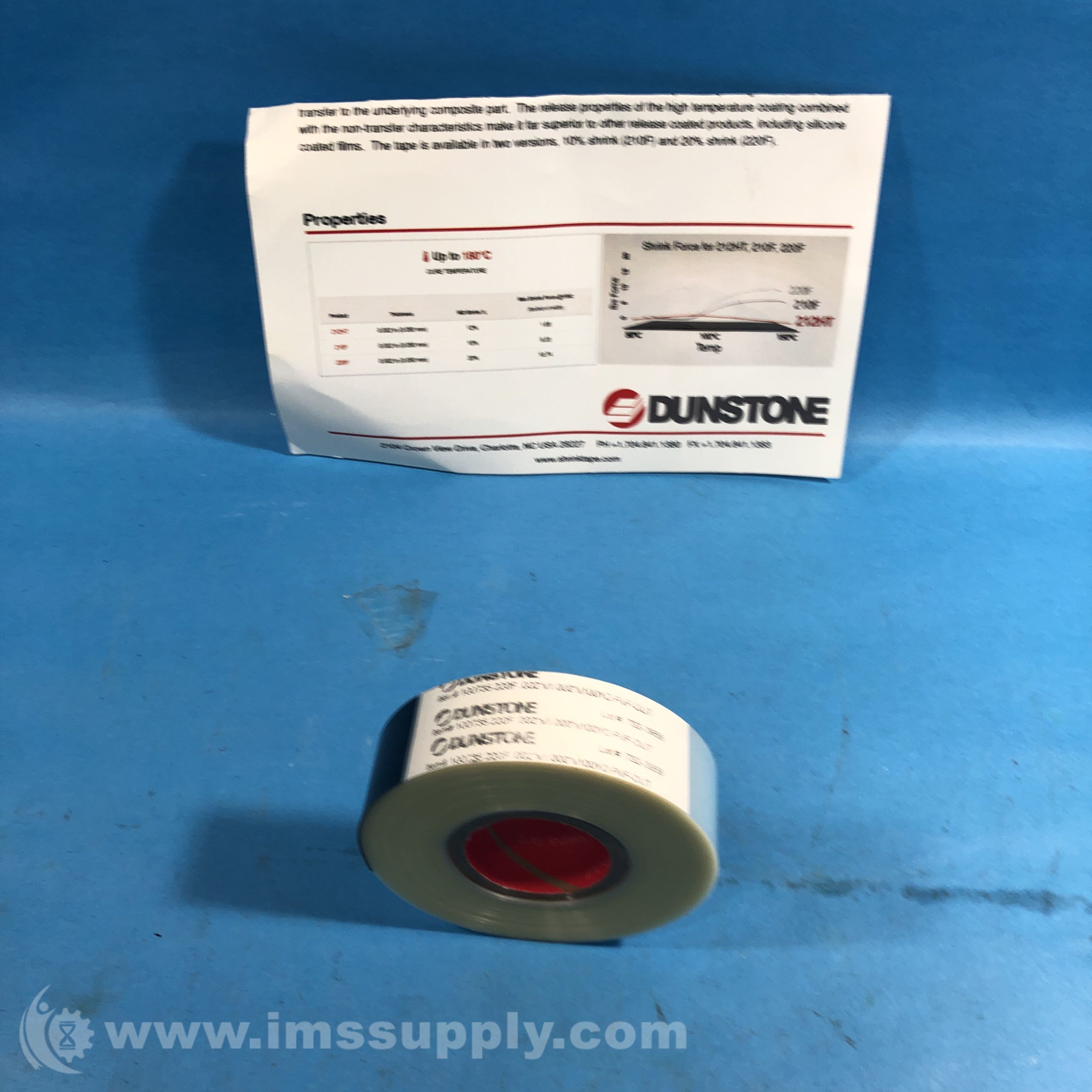 Dunstone Company Inc. 100735 F-Series Hi-Shrink Tape - IMS Supply
