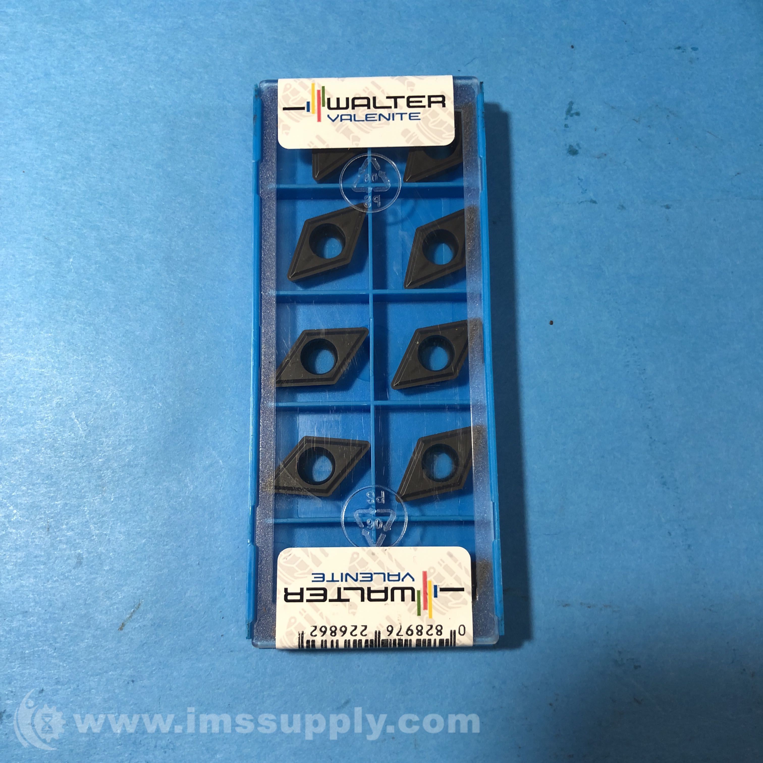 Walter-Valenite DPMT 11308-1A Carbide Insert, Pack of 10 - IMS Supply