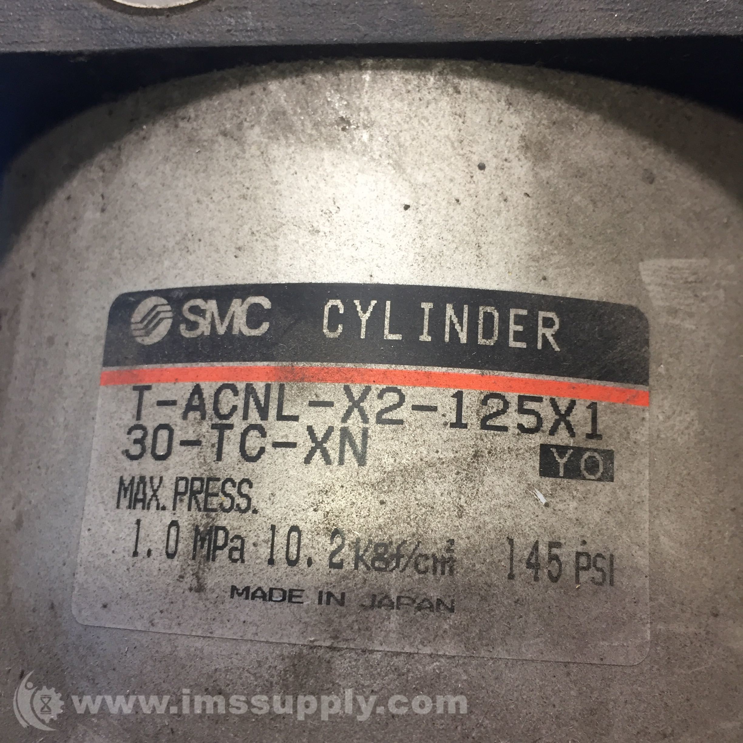 SMC TACNLX2125X130TCXN ACNL Tierod Cylinder, 145PSI IMS Supply