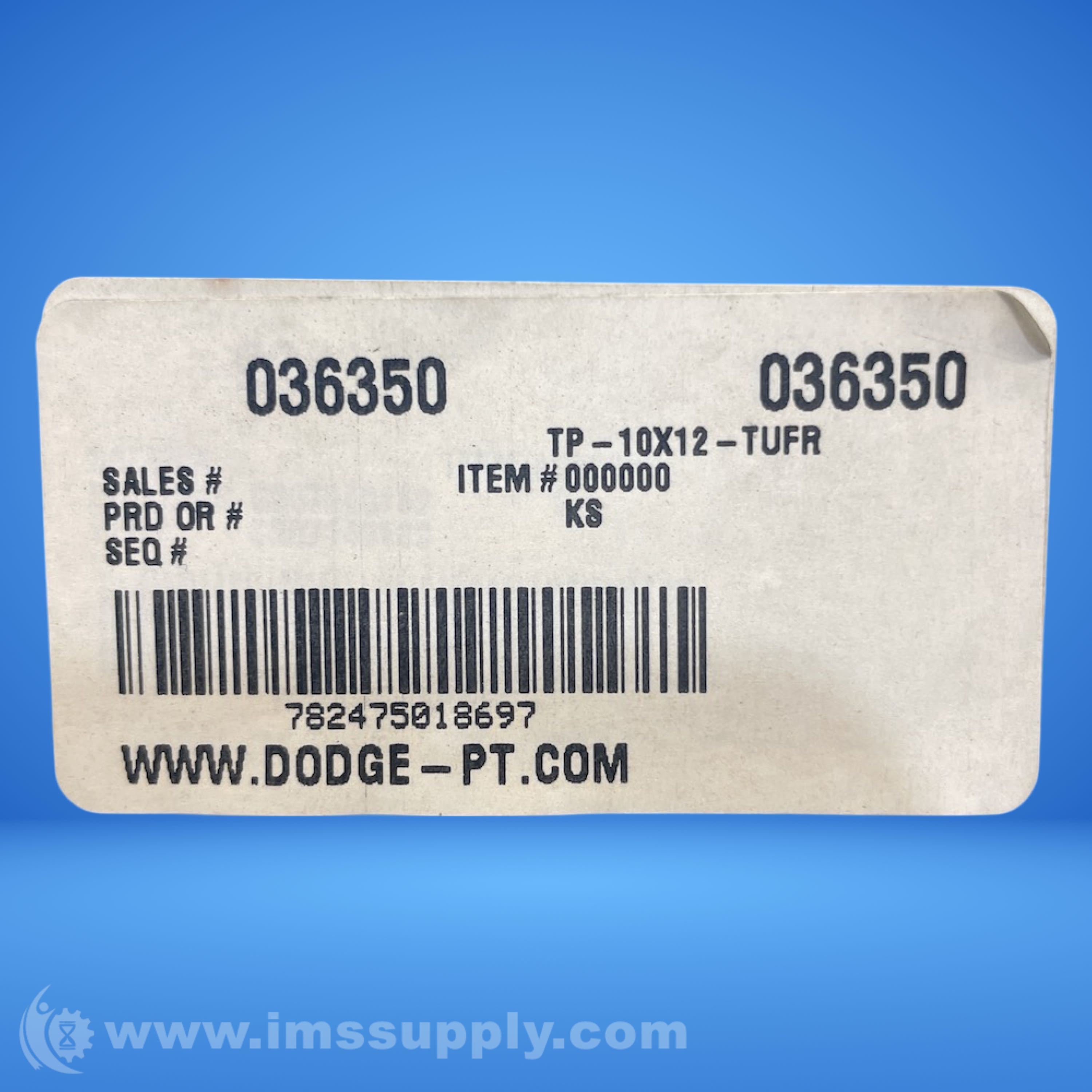 Dodge TP10X12TUFR TP Series Top Angle TakeUp Frame IMS Supply