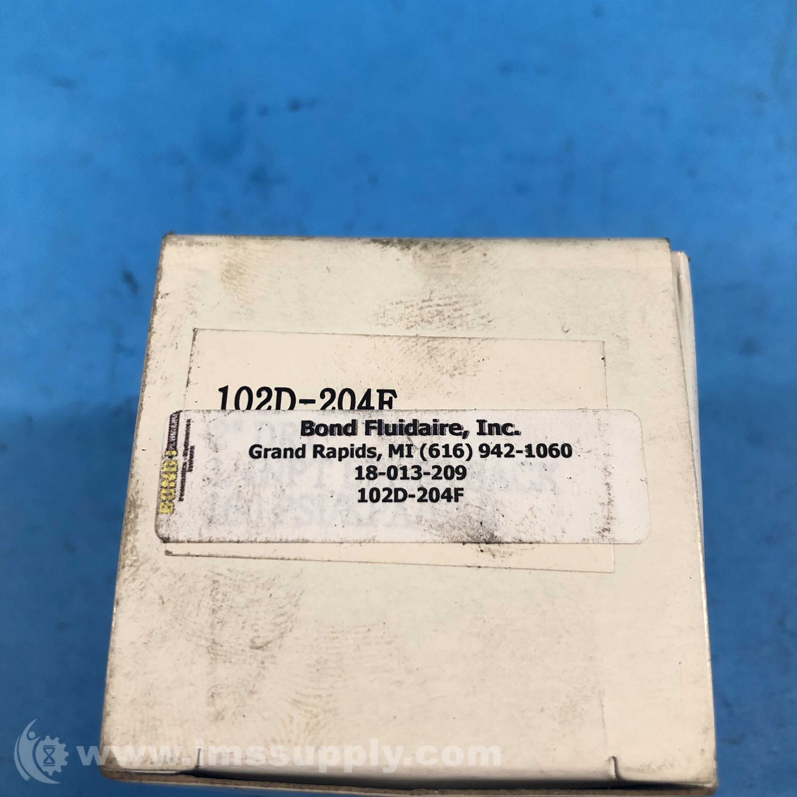 Bond Fluidaire 102D204F Pressure Gauge 2.00 Dial, 0160 PSI IMS Supply