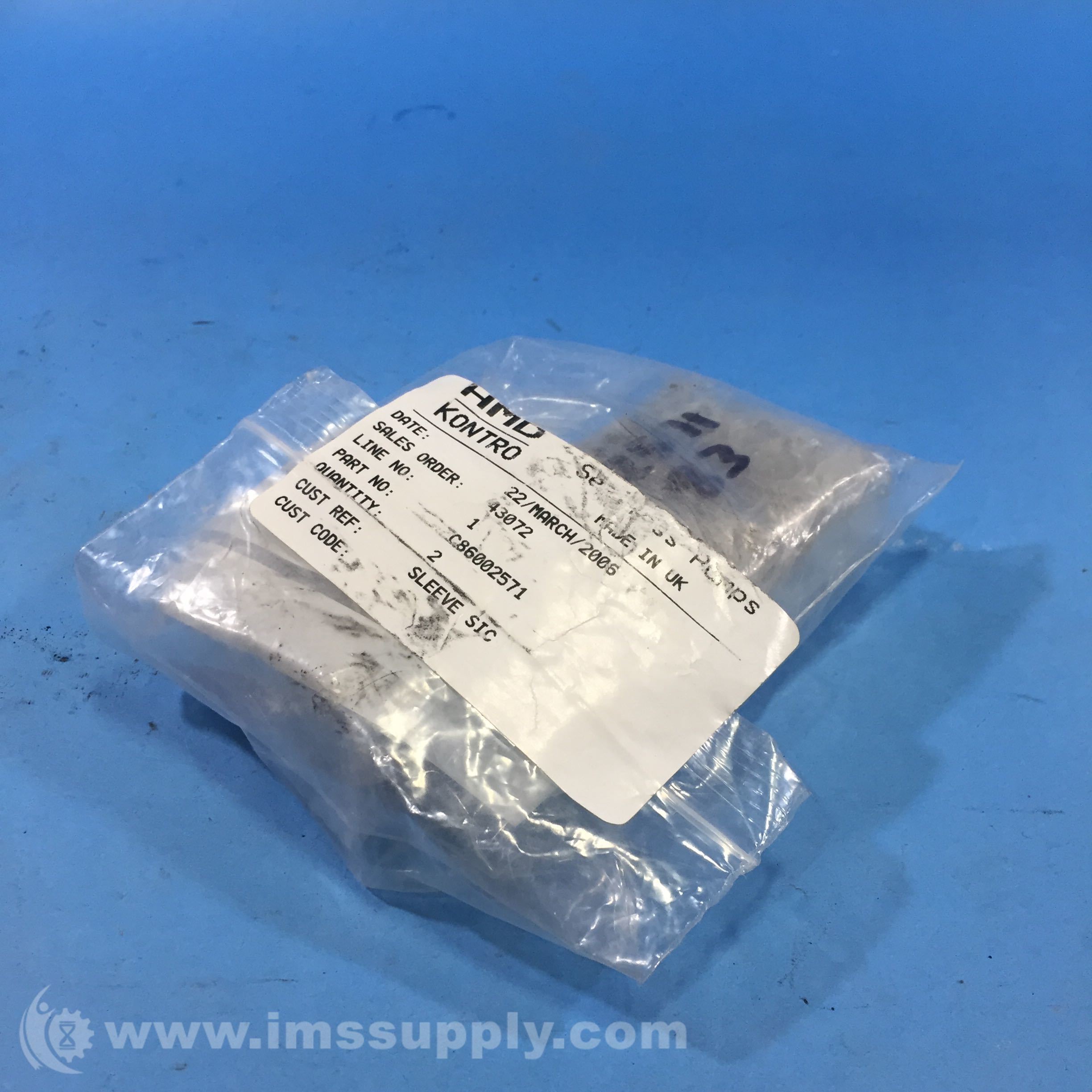 HMD Kontro C86002571 Bag of 2 Sleeve Shaft Kits - IMS Supply