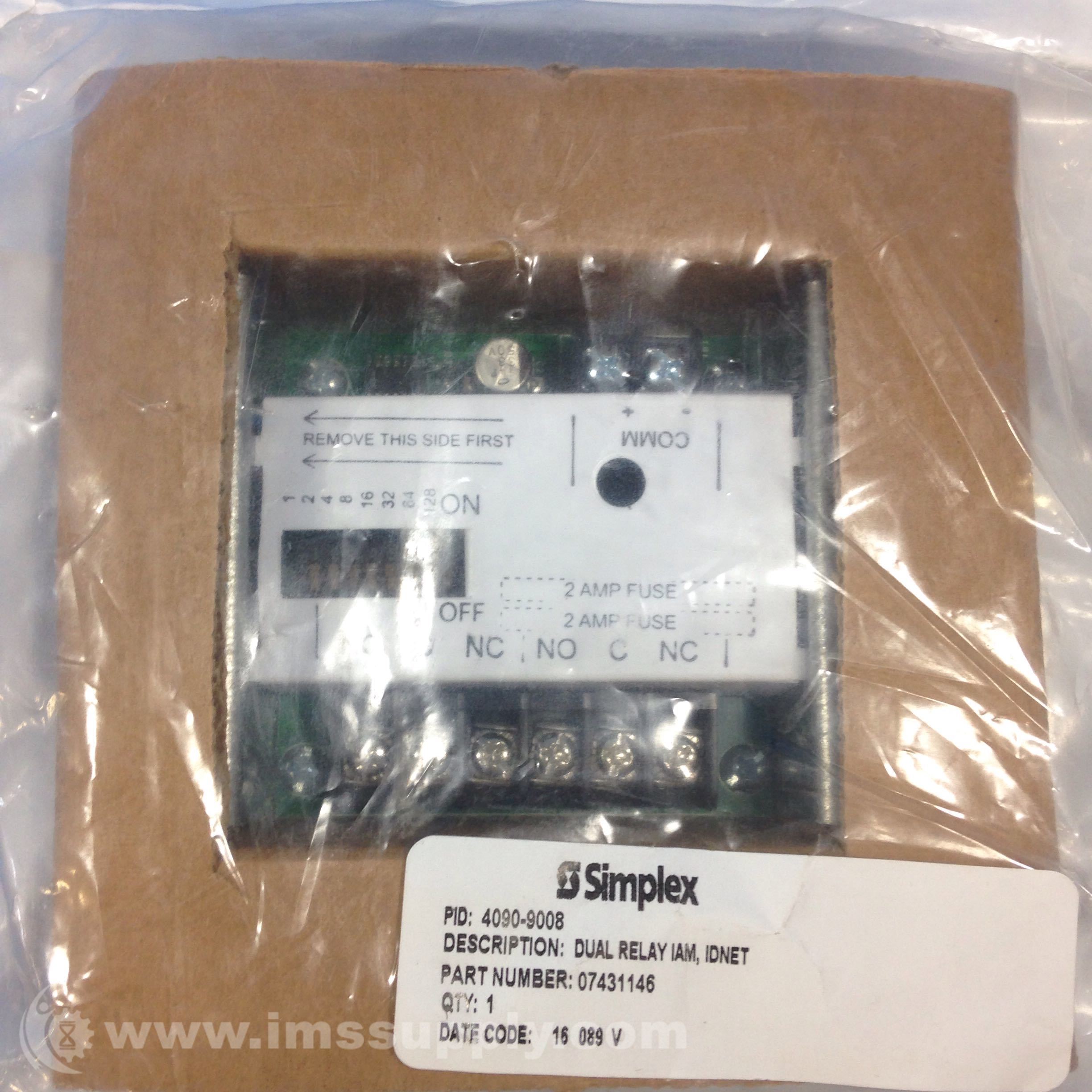 Simplex 40909002 Relay IAM Addressable Module IMS Supply