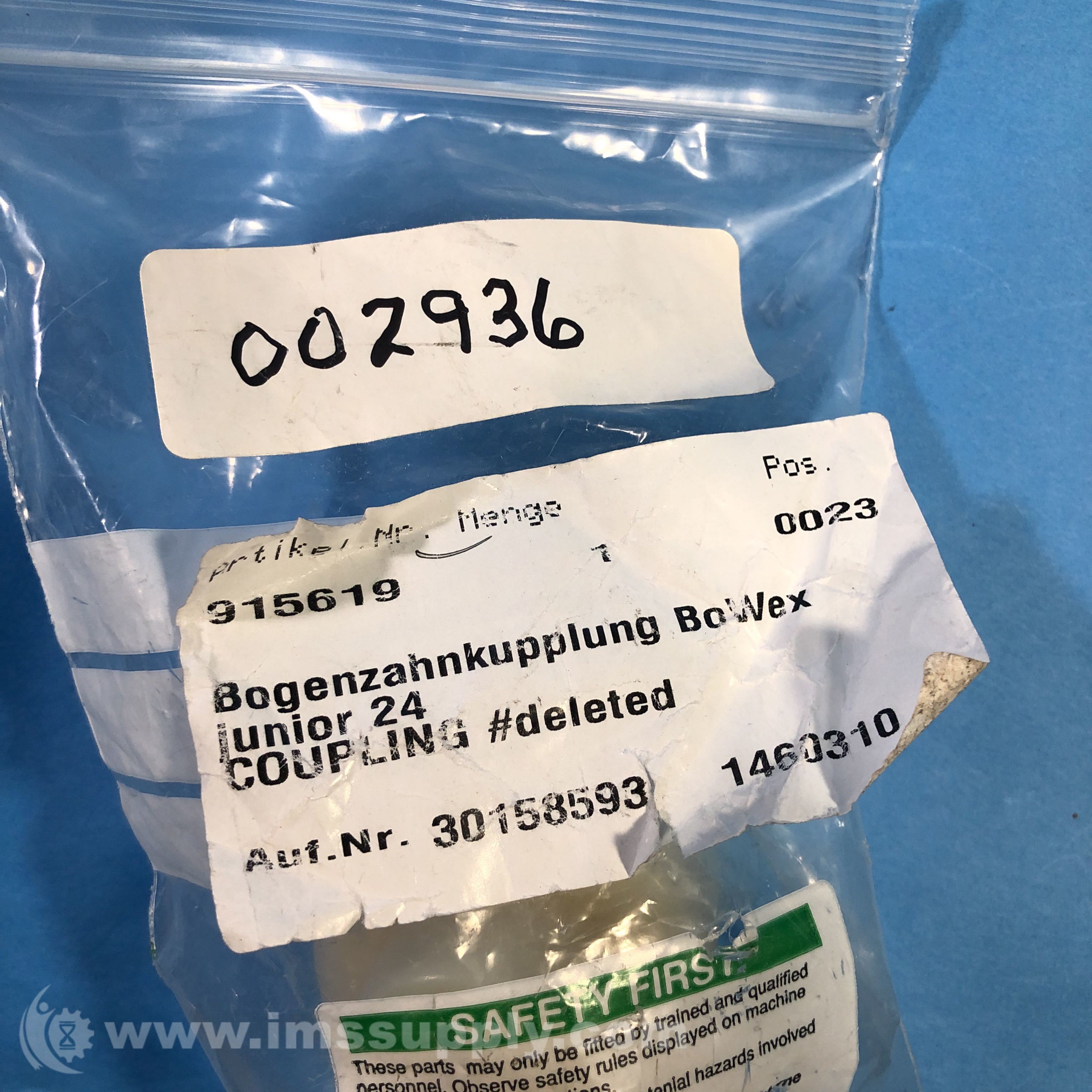KTR 915619 BoWex Junior 24 Curvedtooth Gear Coupling IMS Supply