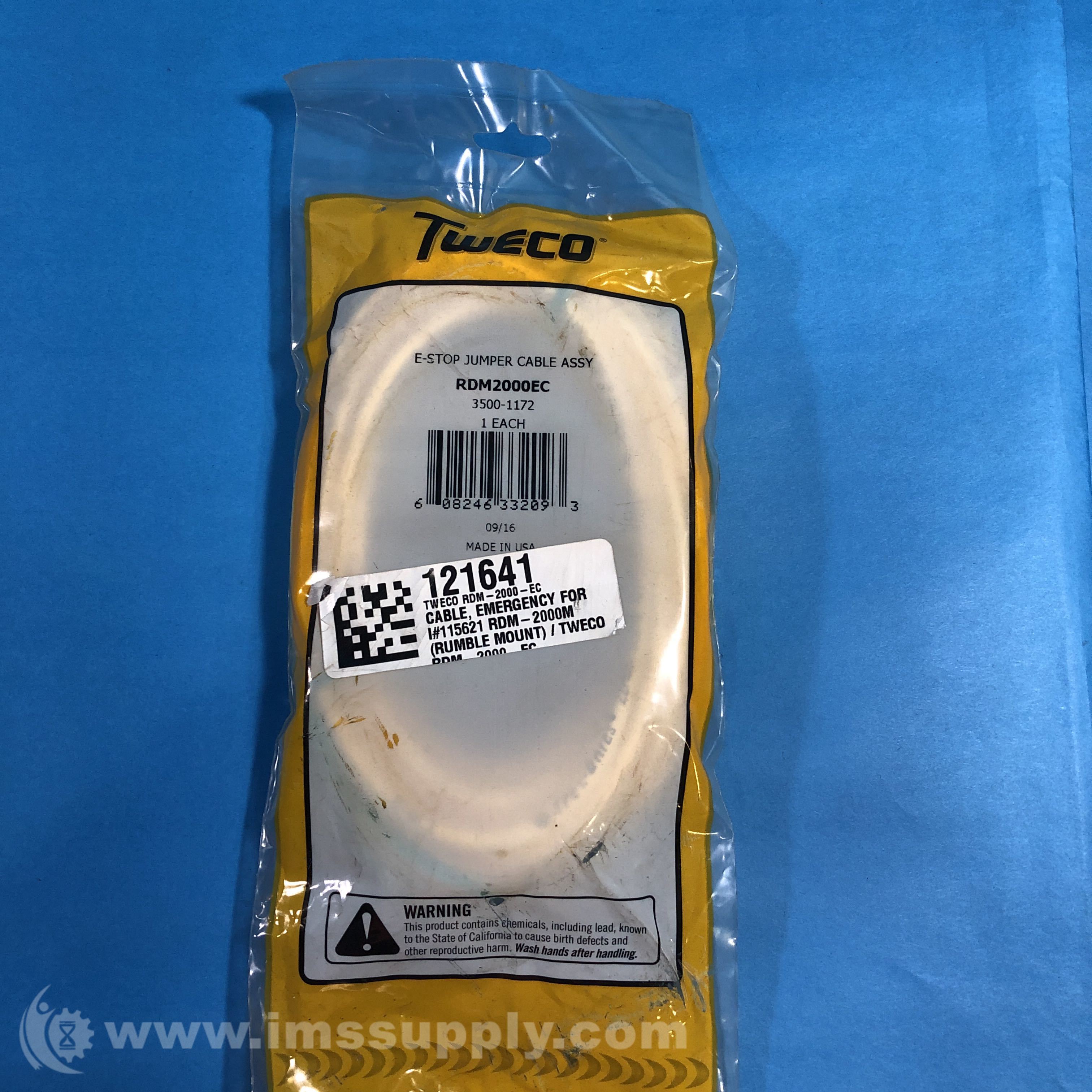 Tweco RDM2000EC E-Stop Jumper Cable Assembly - IMS Supply