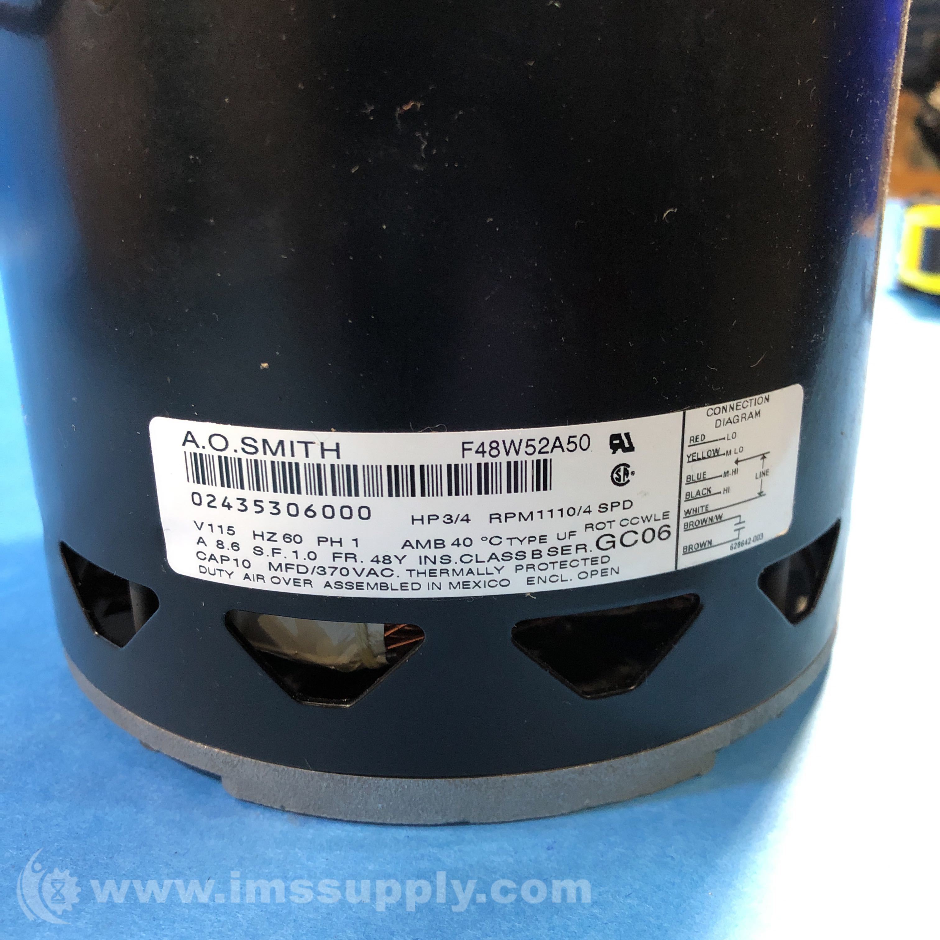 A.O. Smith Electrical 02-435306000 Electric Motor V115 Hz60